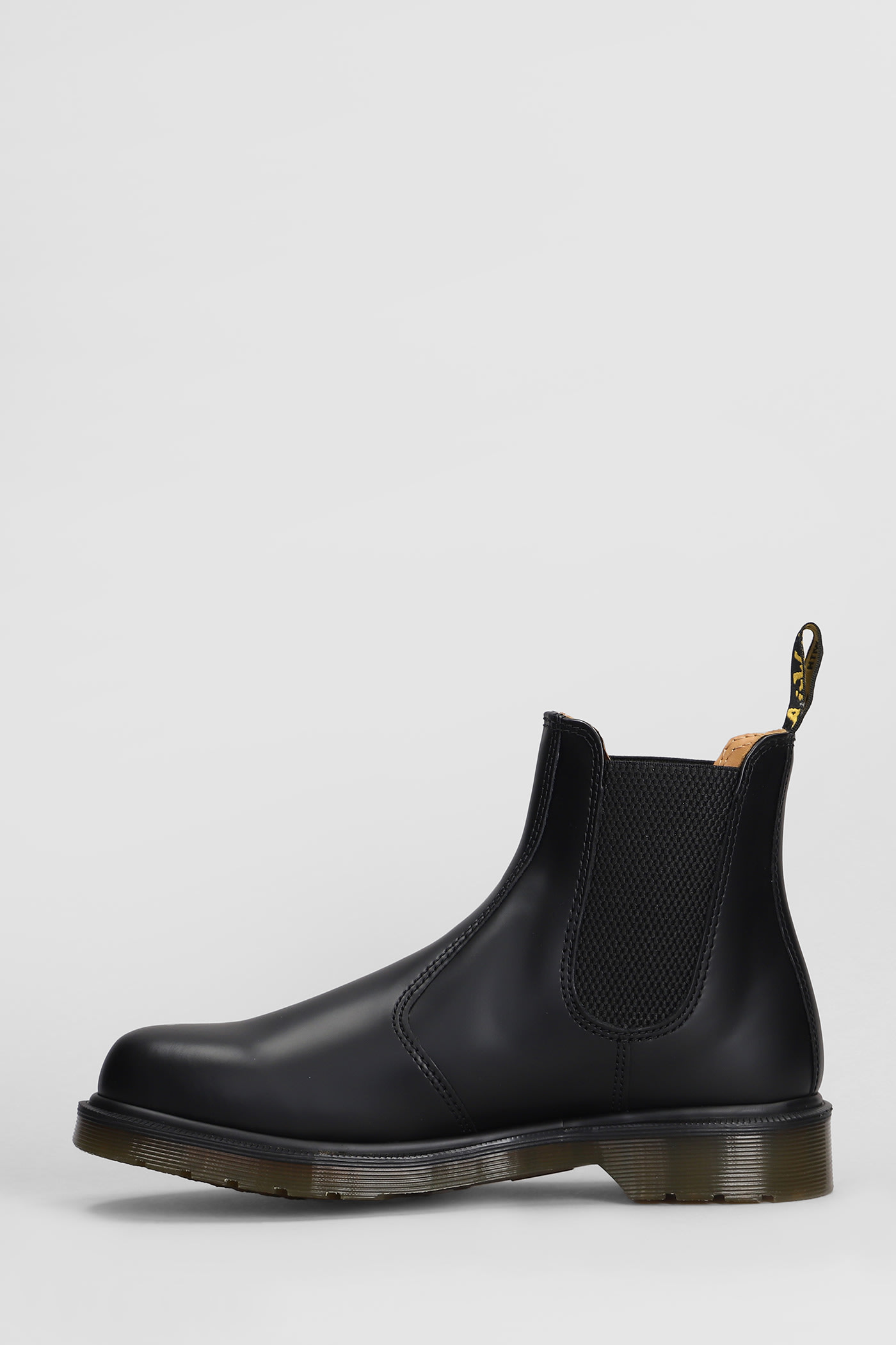 DR. MARTENS' 2976 COMBAT BOOTS IN BLACK LEATHER 