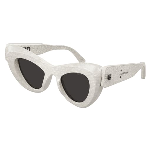 Shop Balenciaga Bb0204s Sunglasses In White White Grey