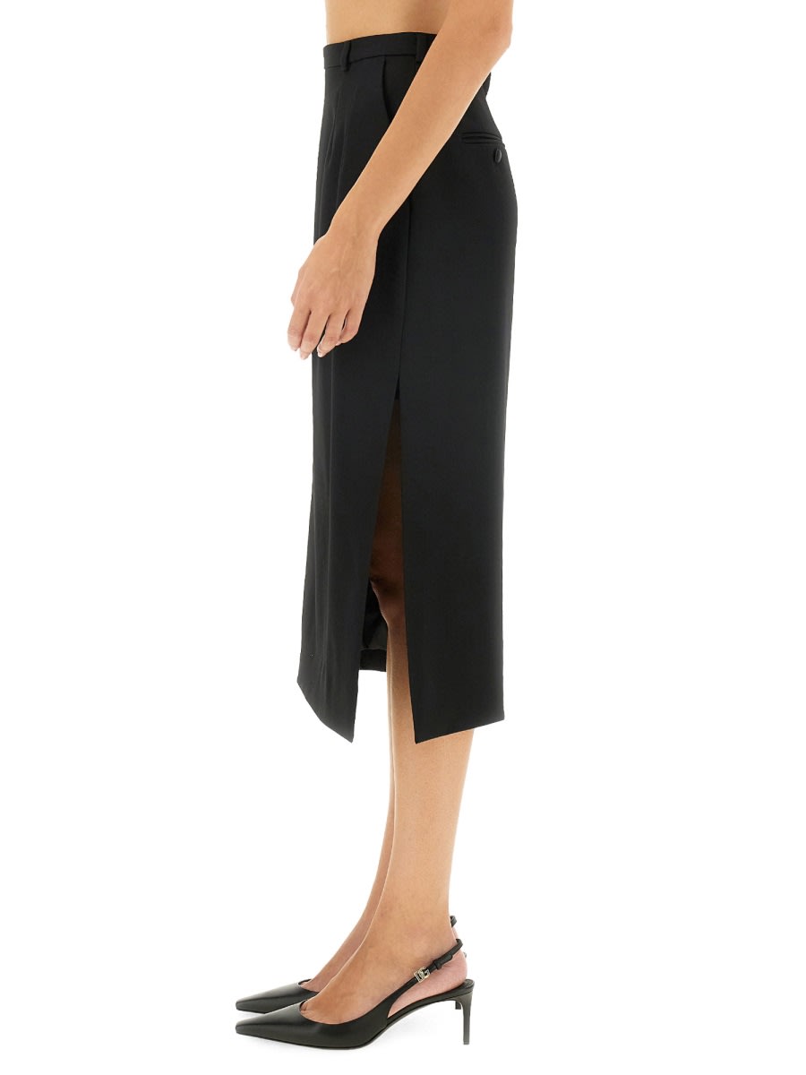 Shop Dolce & Gabbana Longuette Skirt In Black