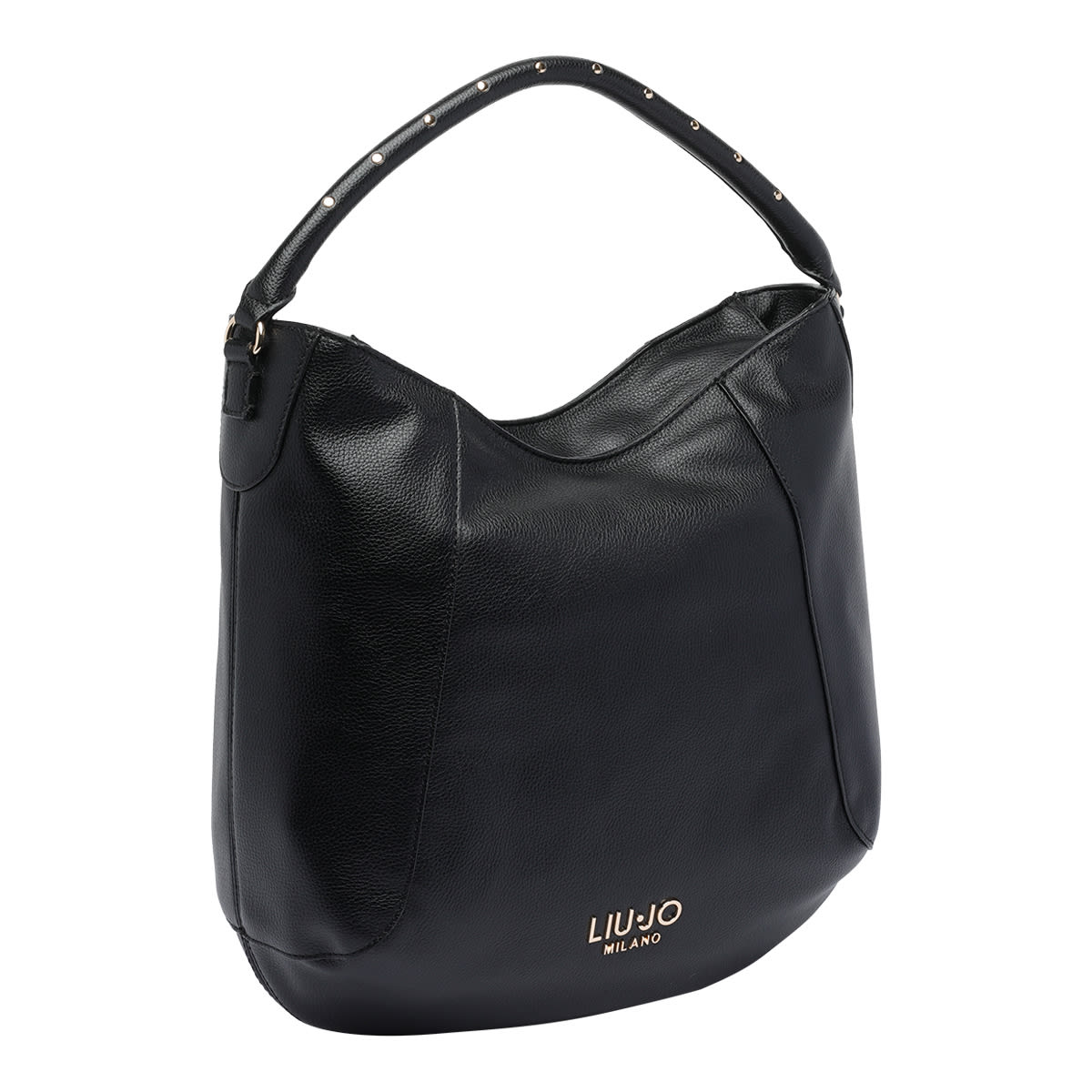 Liu •jo Curved-handle Satchel In Black