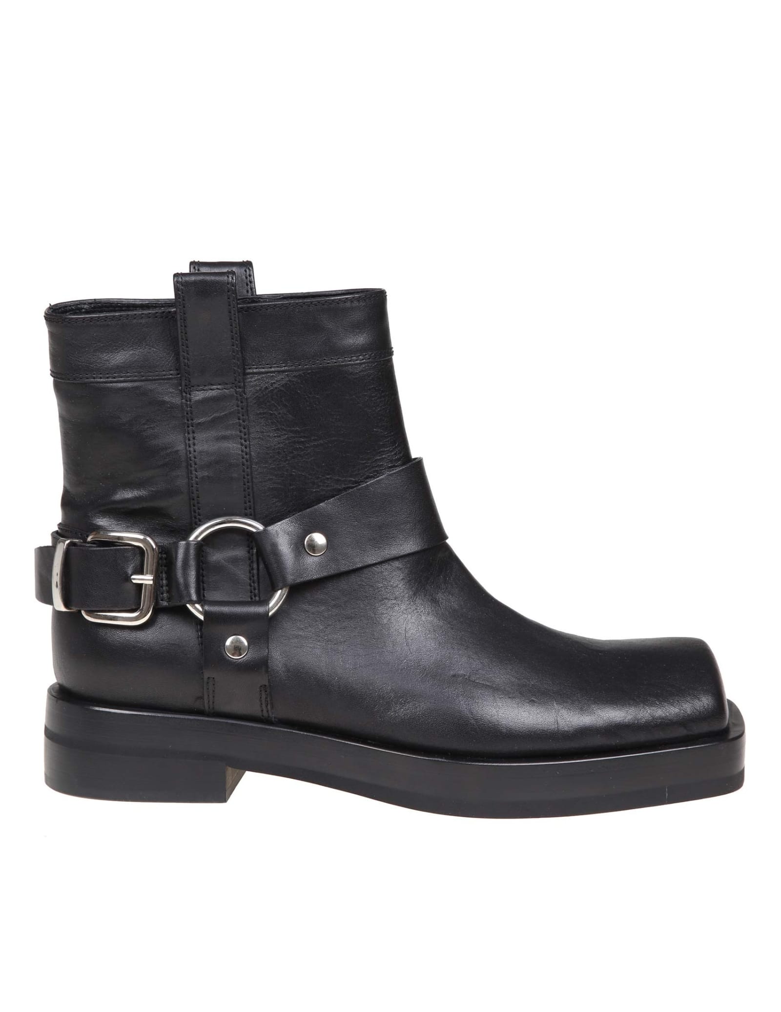 AGL Rina Ankle Boots In Black Leather