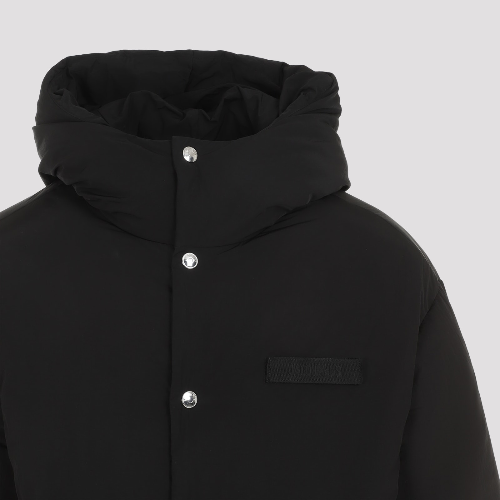 Shop Jacquemus La Doudoune Down Jacket In Black