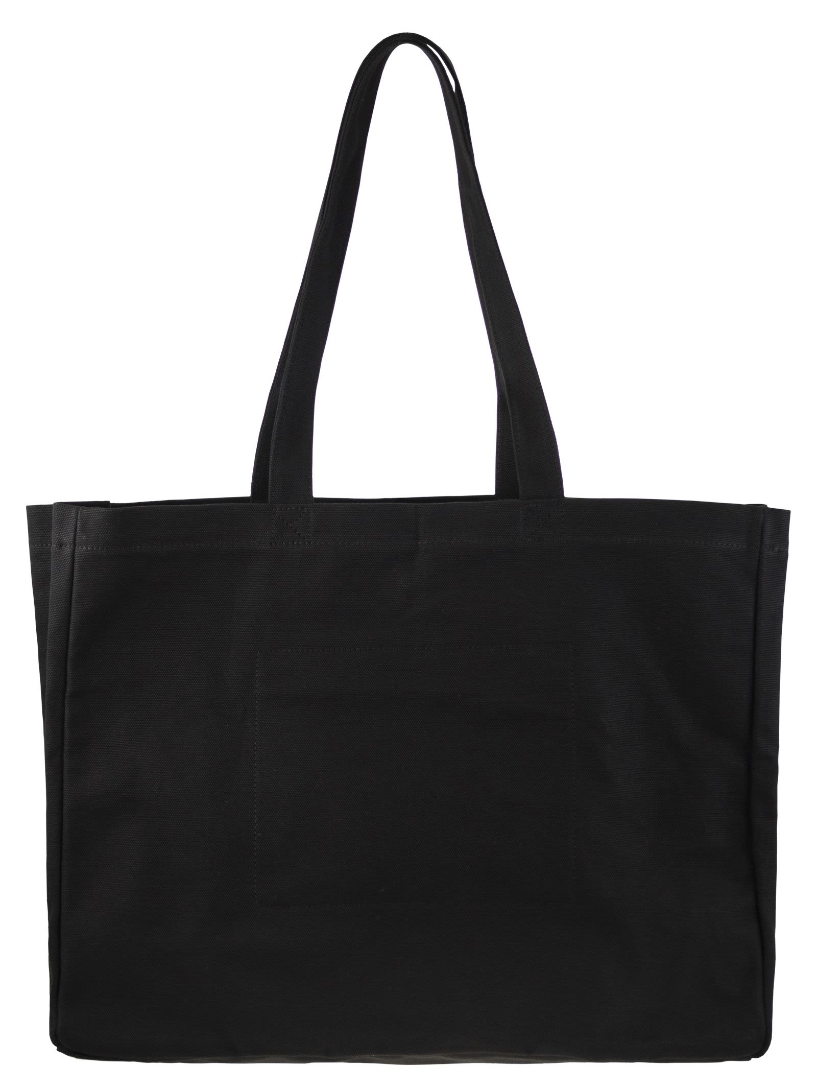 Polo Ralph Lauren Embroidered-logo Tote Bag In Black