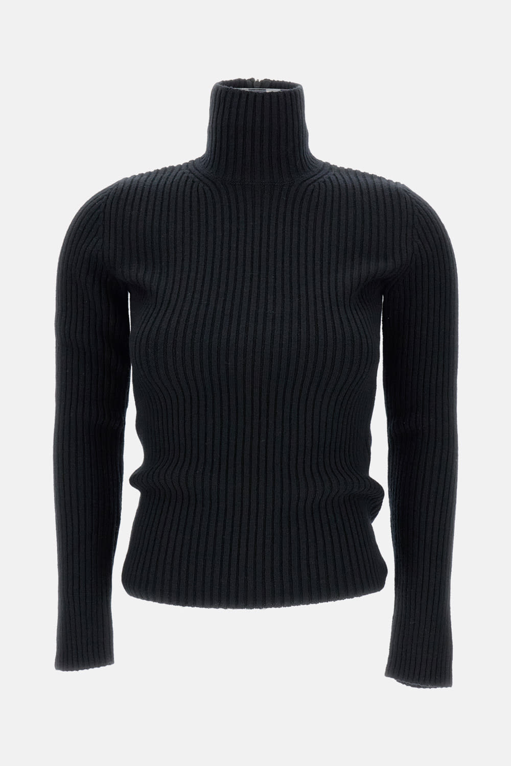 Max Mara Turtleneck Long-sleeved Sweater In Black