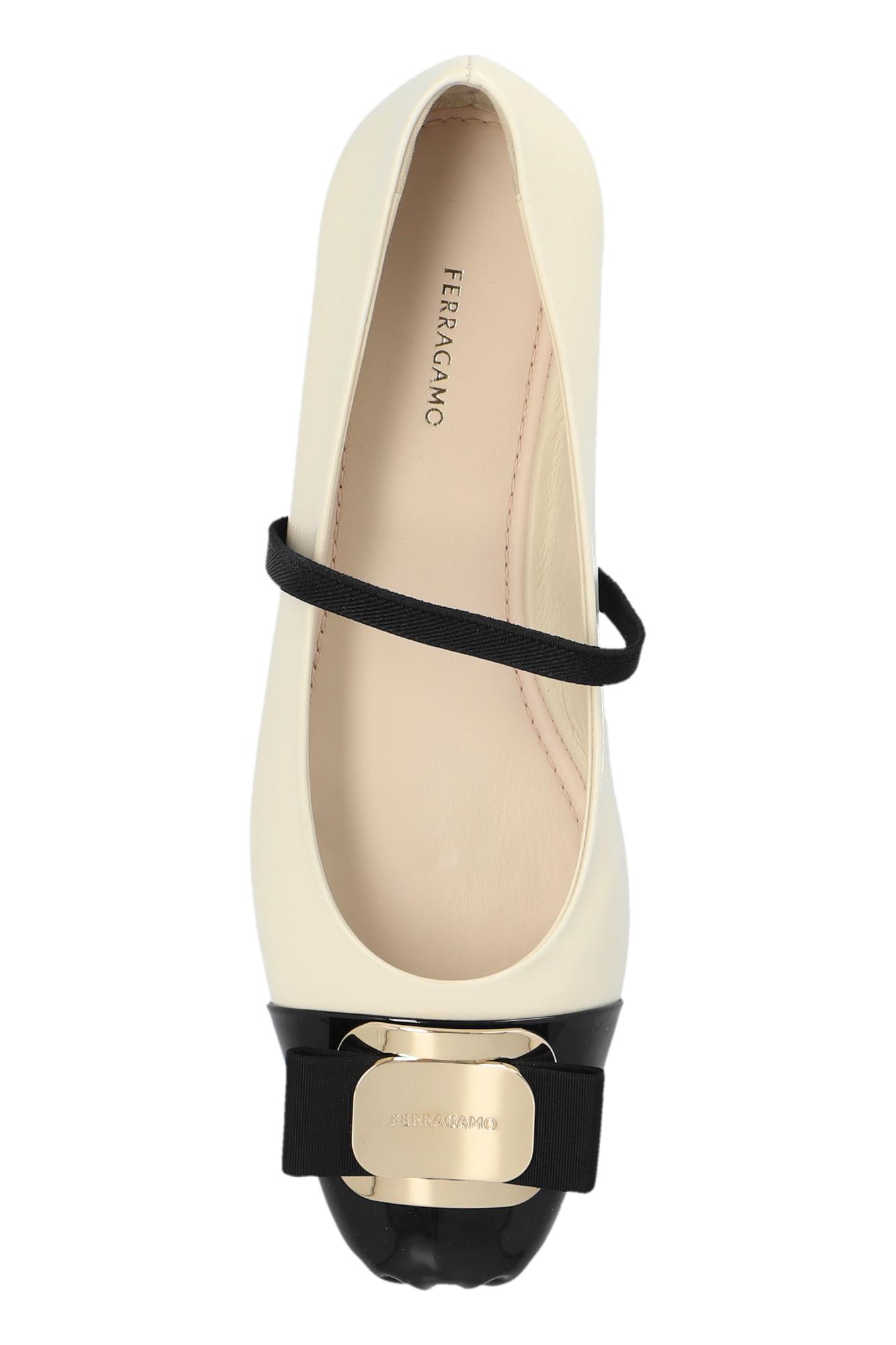 Shop Ferragamo Ballet Flats Zina Toe