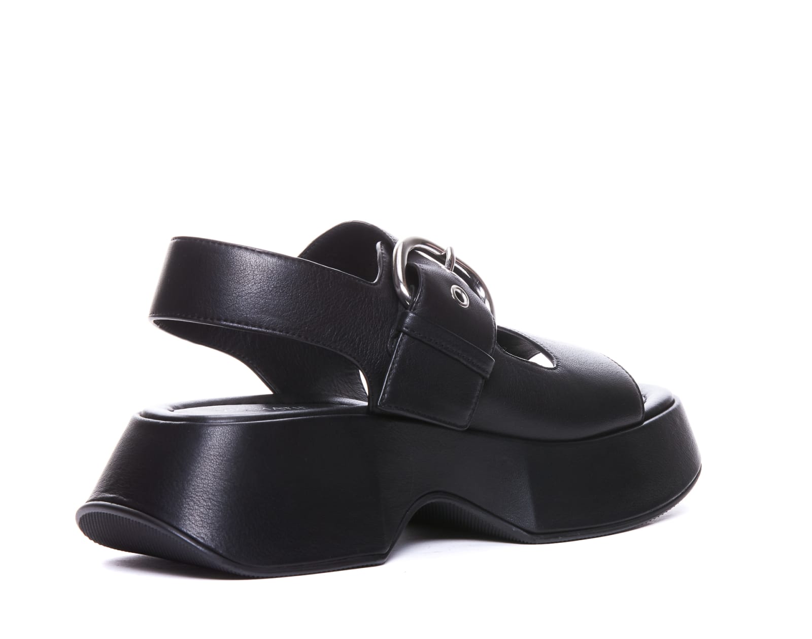 Shop Vic Matie Travel Sandals In Black