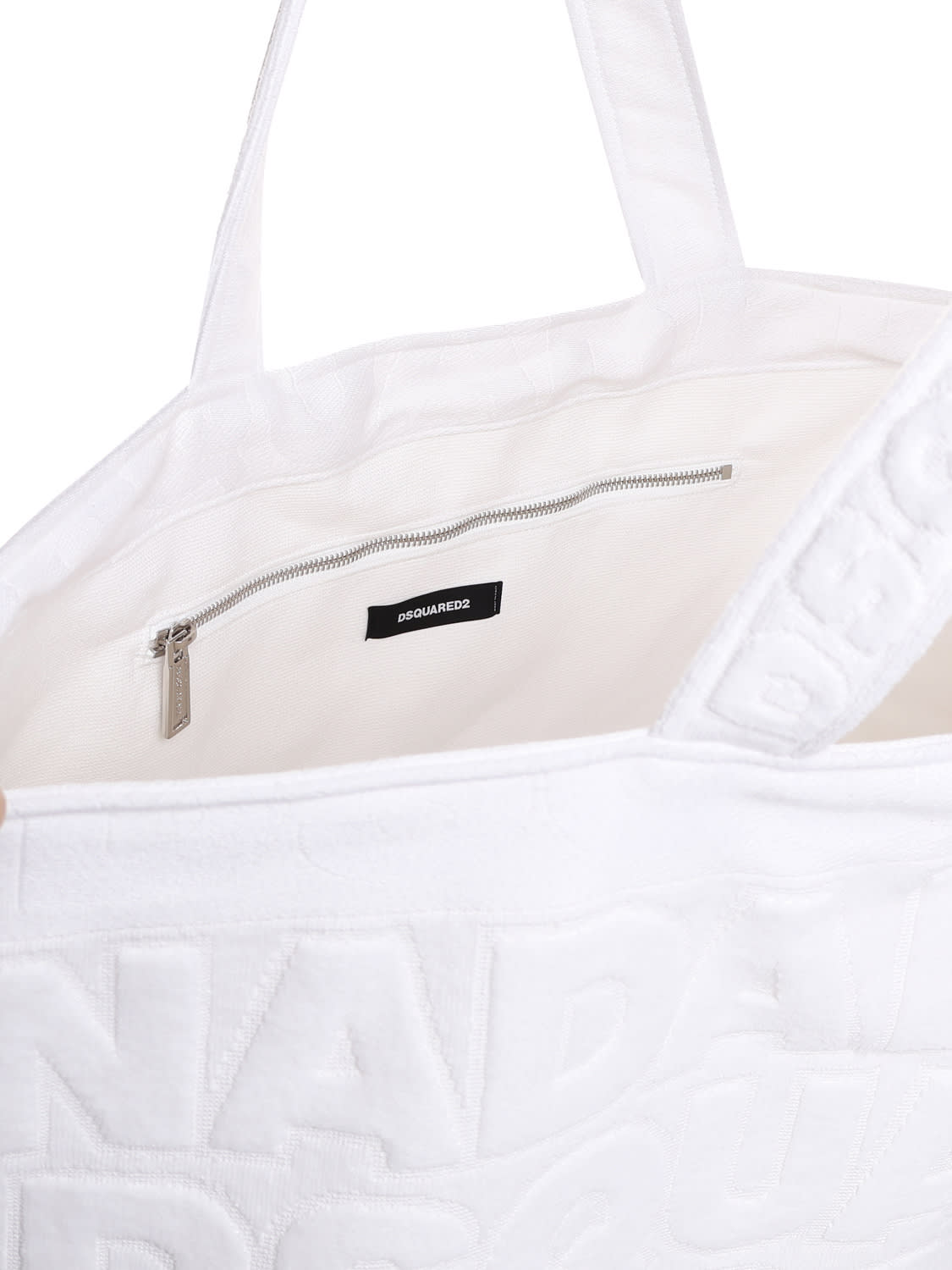 Shop Dsquared2 Beach Shopper Bag In White