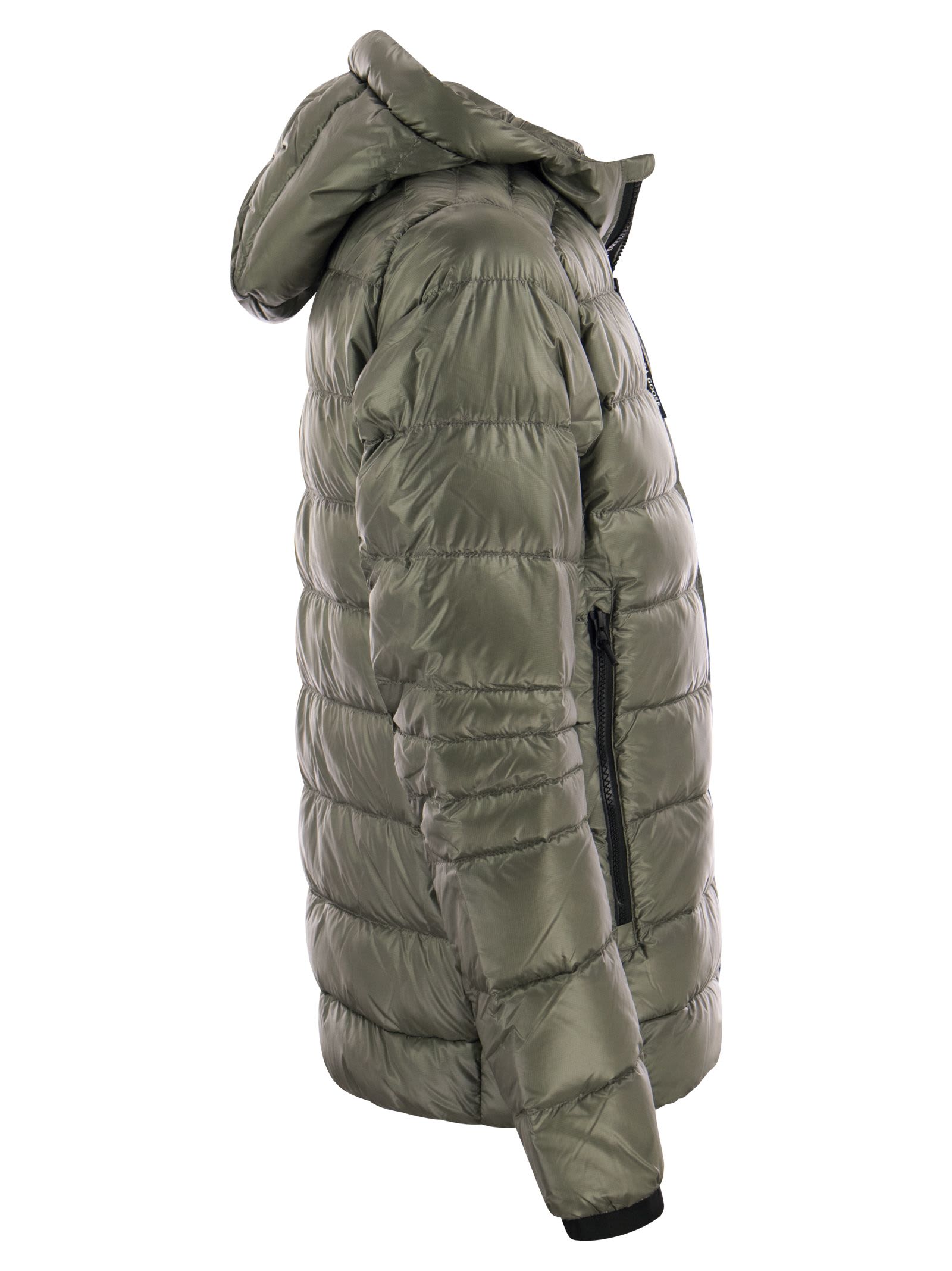 Shop Canada Goose Crofton - Hooded Down Jacket In Sage