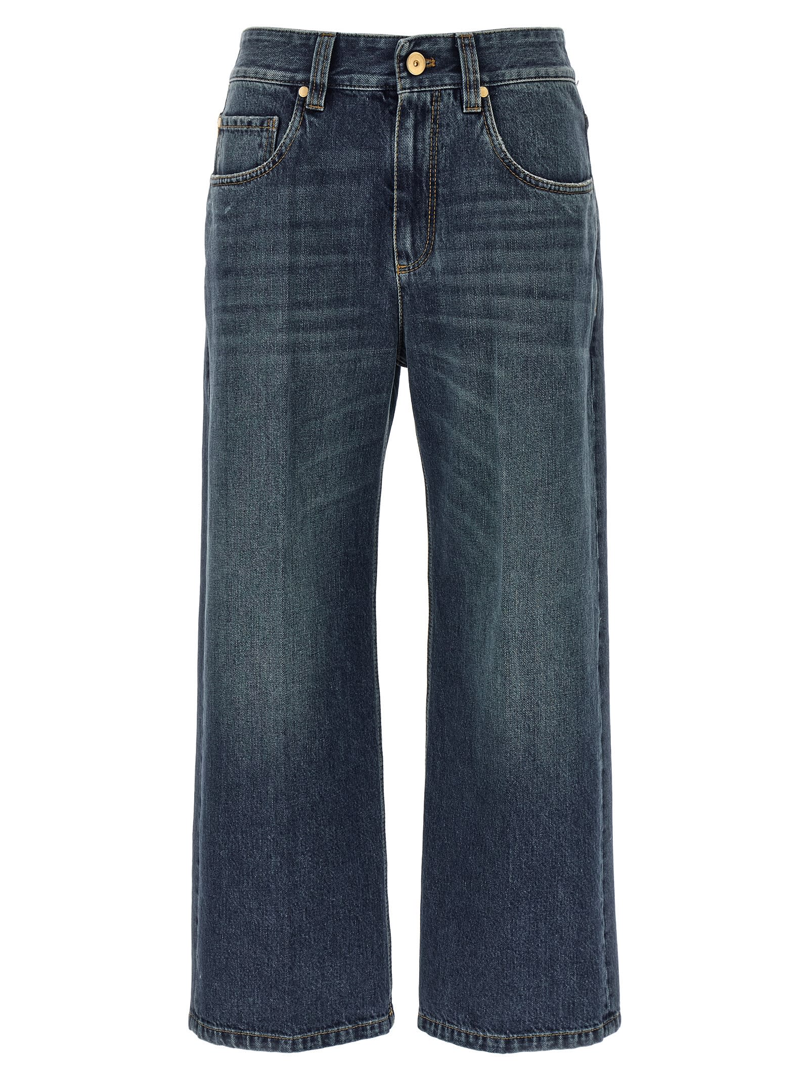 Brunello Cucinelli Contemporary Square Jeans Blue In Blue