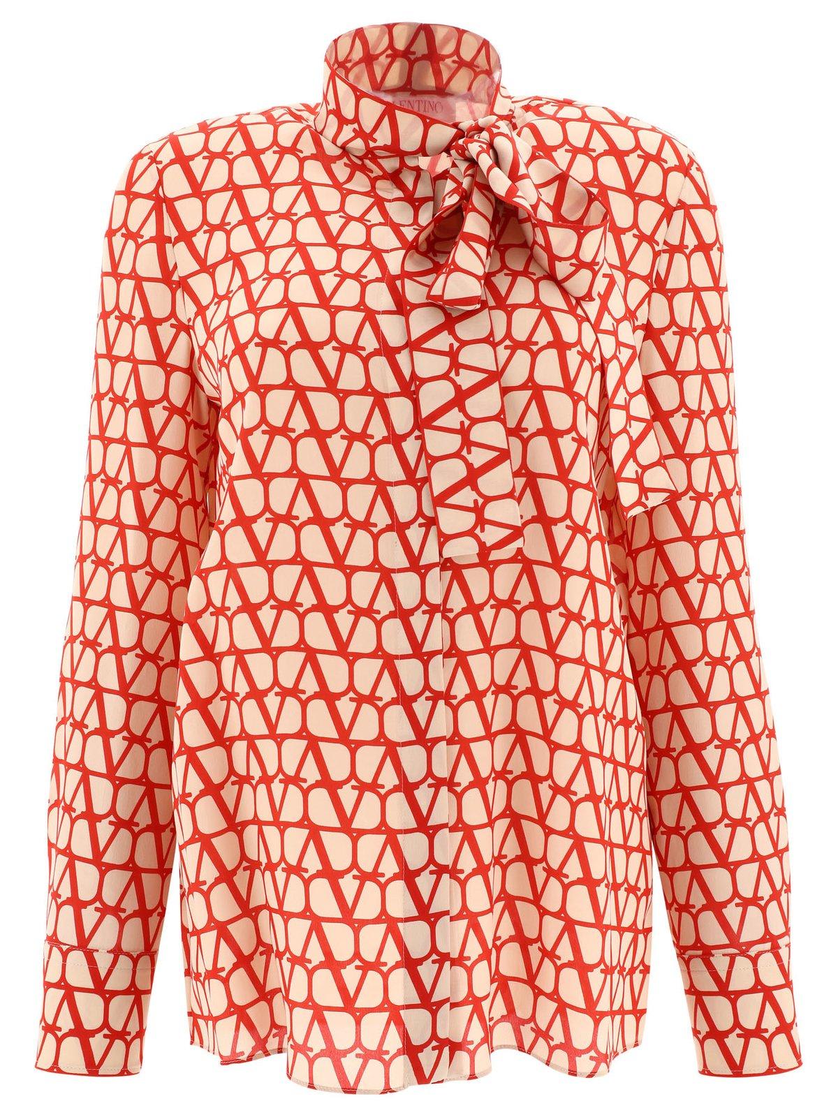 VALENTINO TOILE ICONOGRAPHE LONG-SLEEVED BLOUSE