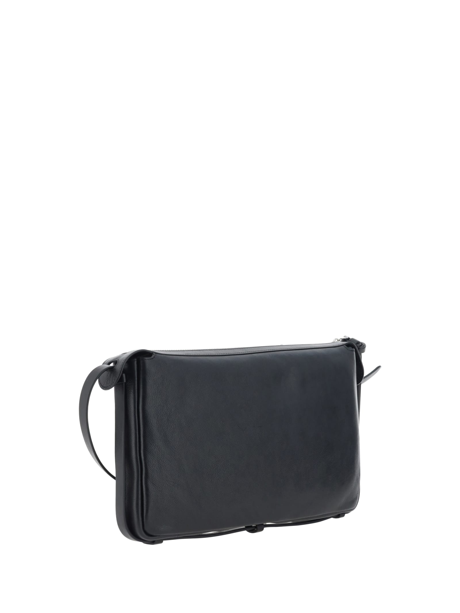 Shop Fendi Simply Medium Shoulder Bag In Neropuvibr