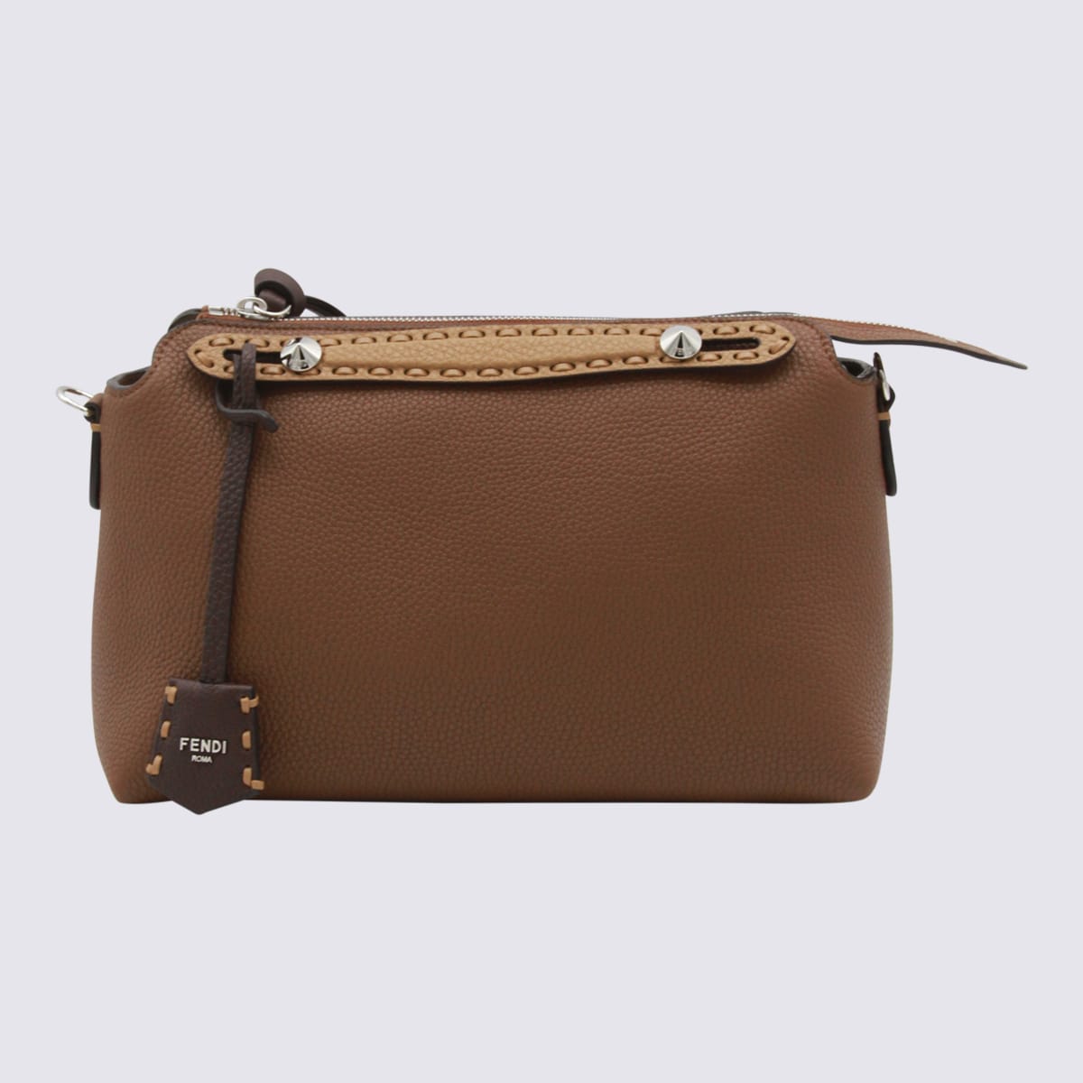Fendi Brown Leather By The Way Medium To Handle Bag