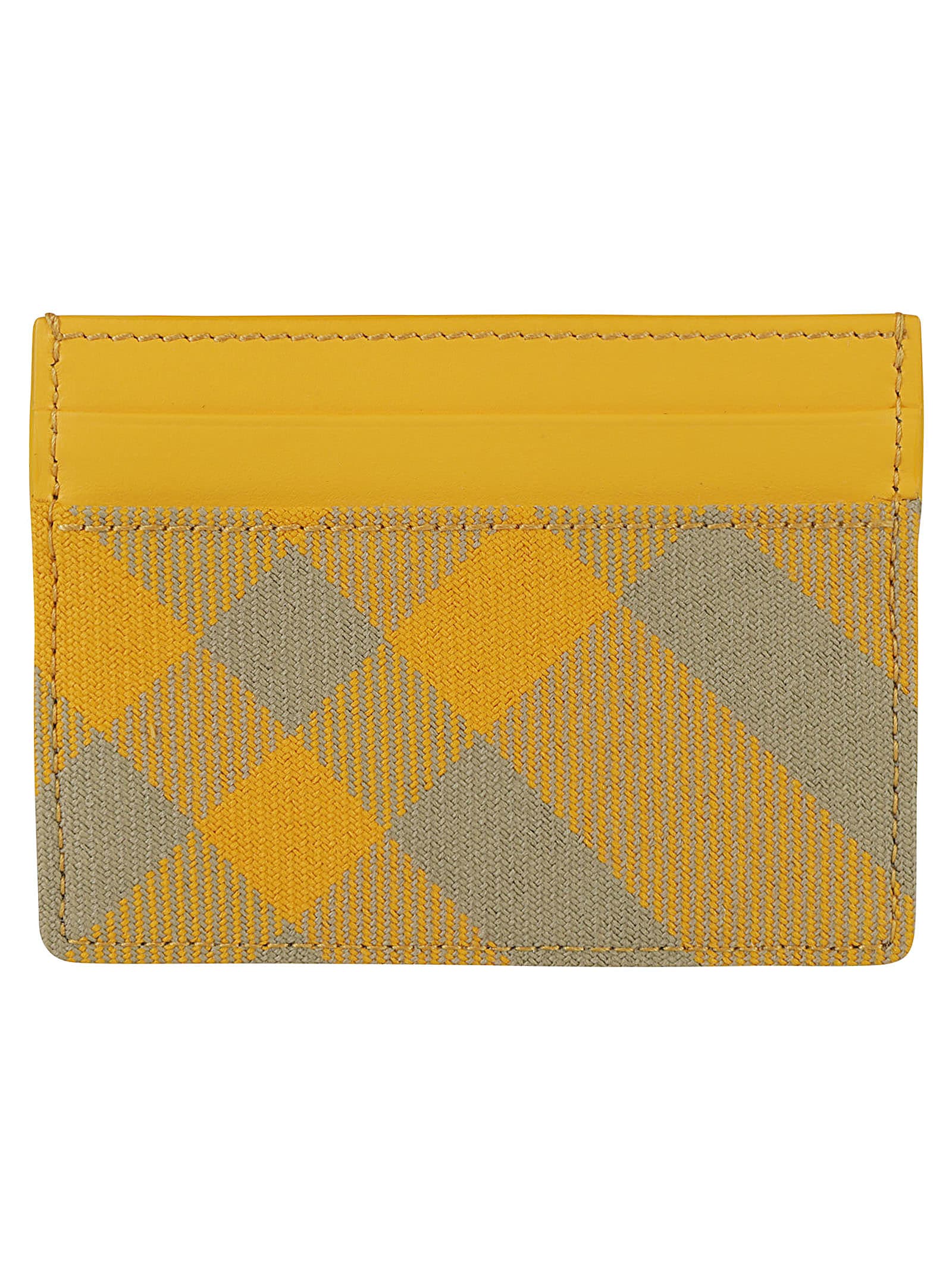 Shop Burberry Check Card Case In Hunter