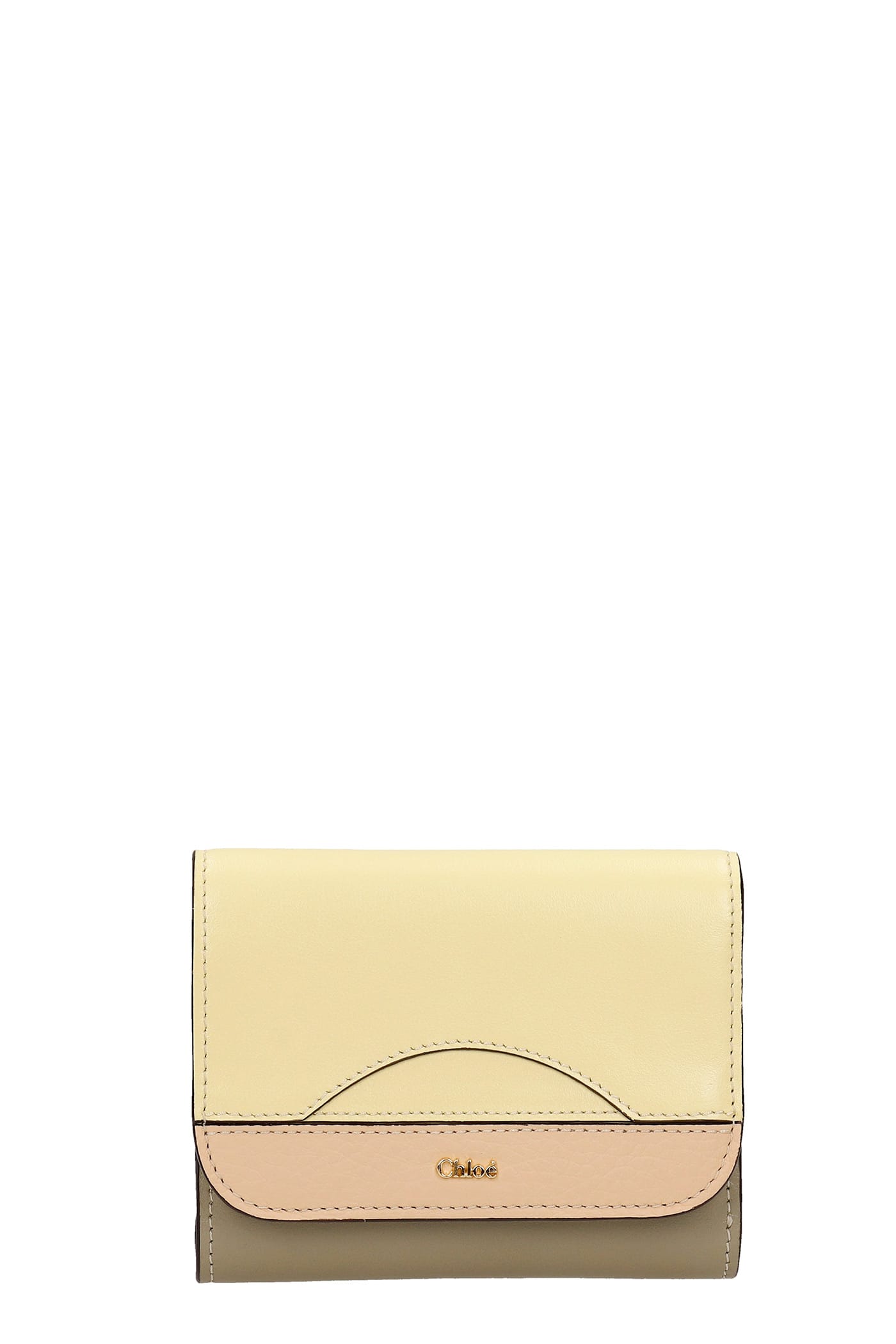 Chloé Wallet In Yellow Leather
