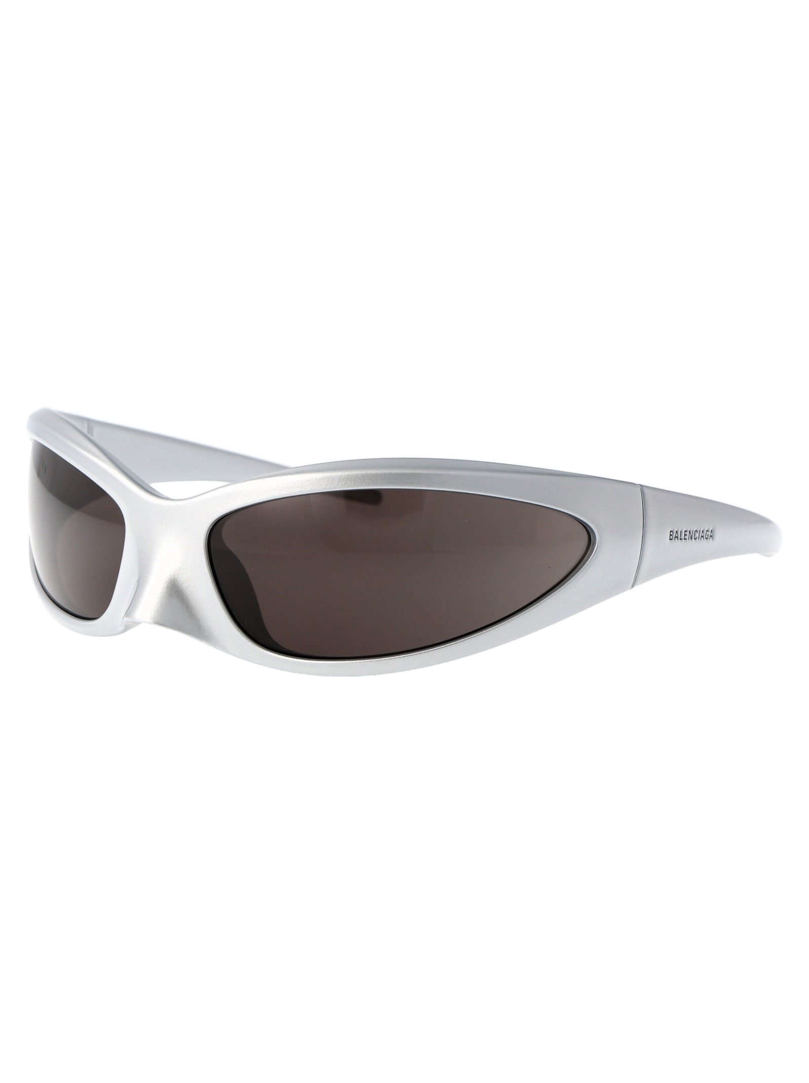 Shop Balenciaga Bb0251s Sunglasses In 005 Silver Silver Grey