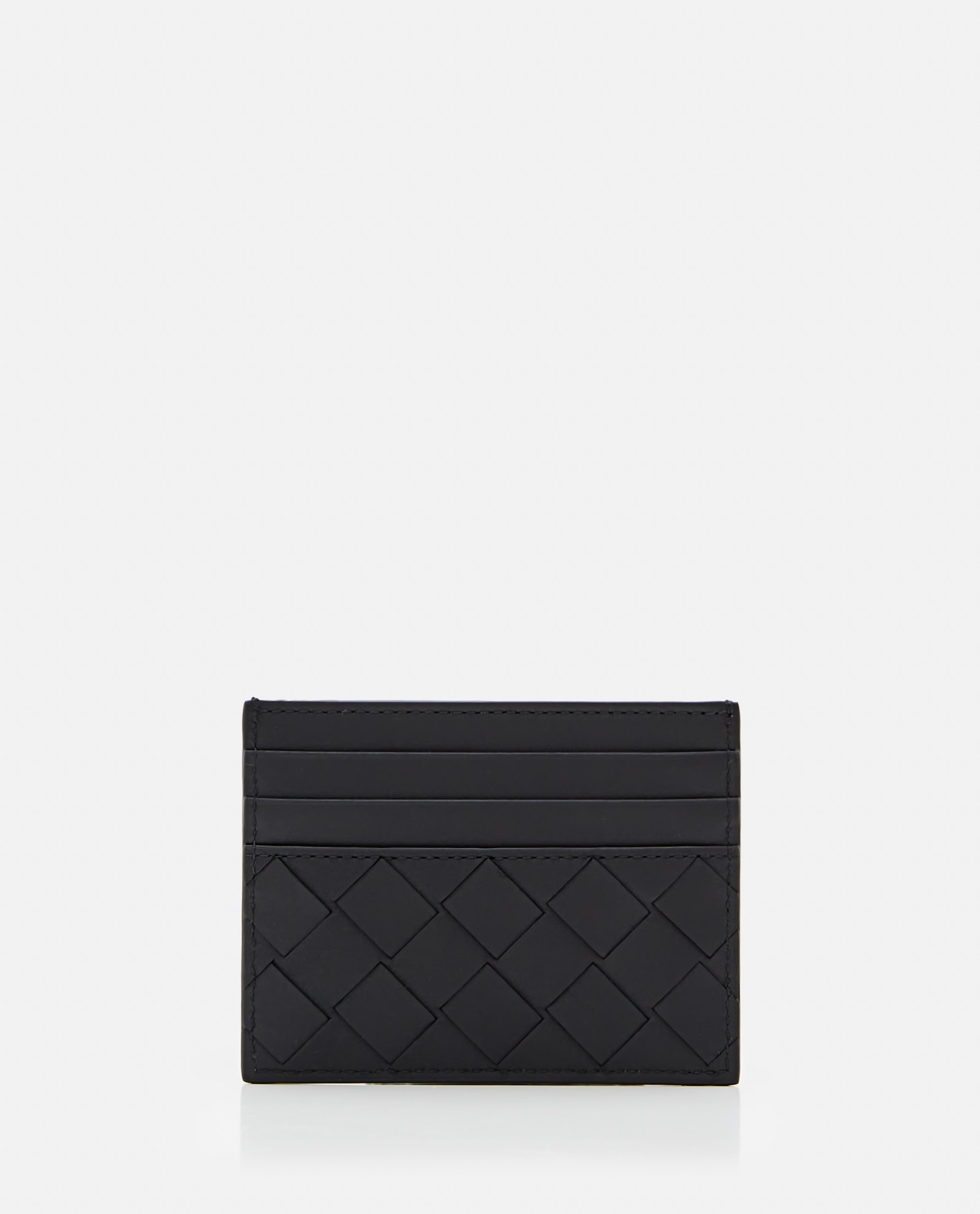 Shop Bottega Veneta Intrecciato Classic Cardholder In Black