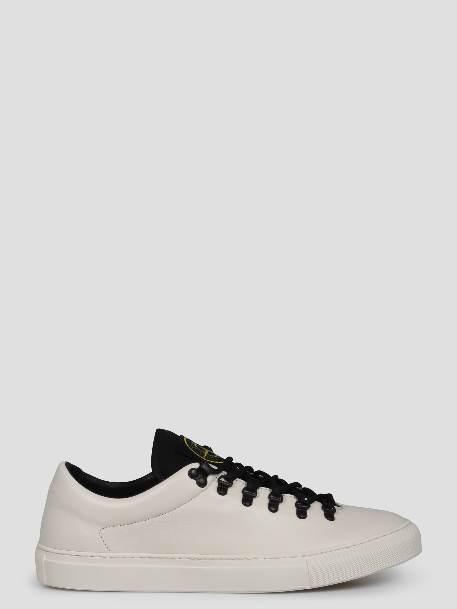 STONE ISLAND LEATHER SNEAKERS 