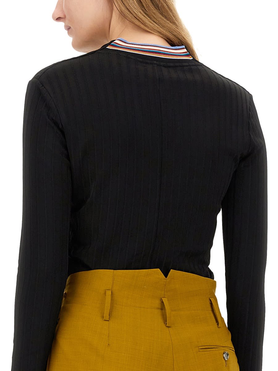 Shop Paul Smith V-neck Sweater In Black