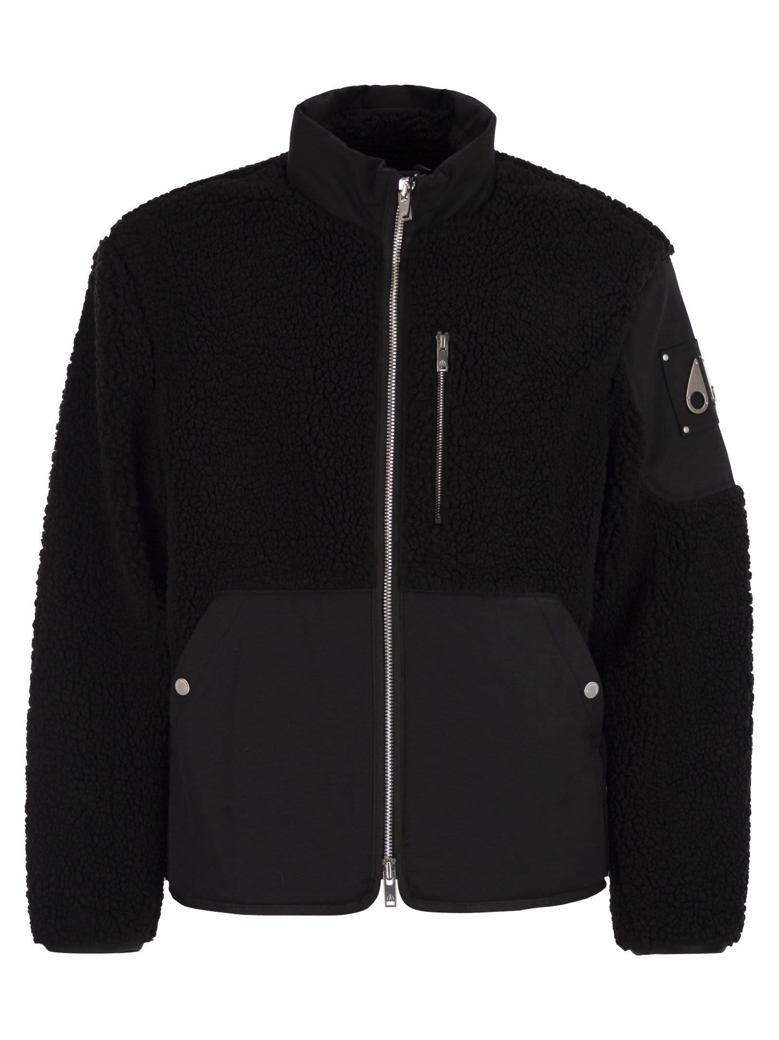 Moose Knuckles Saglek - Sherpa Jacket In Black