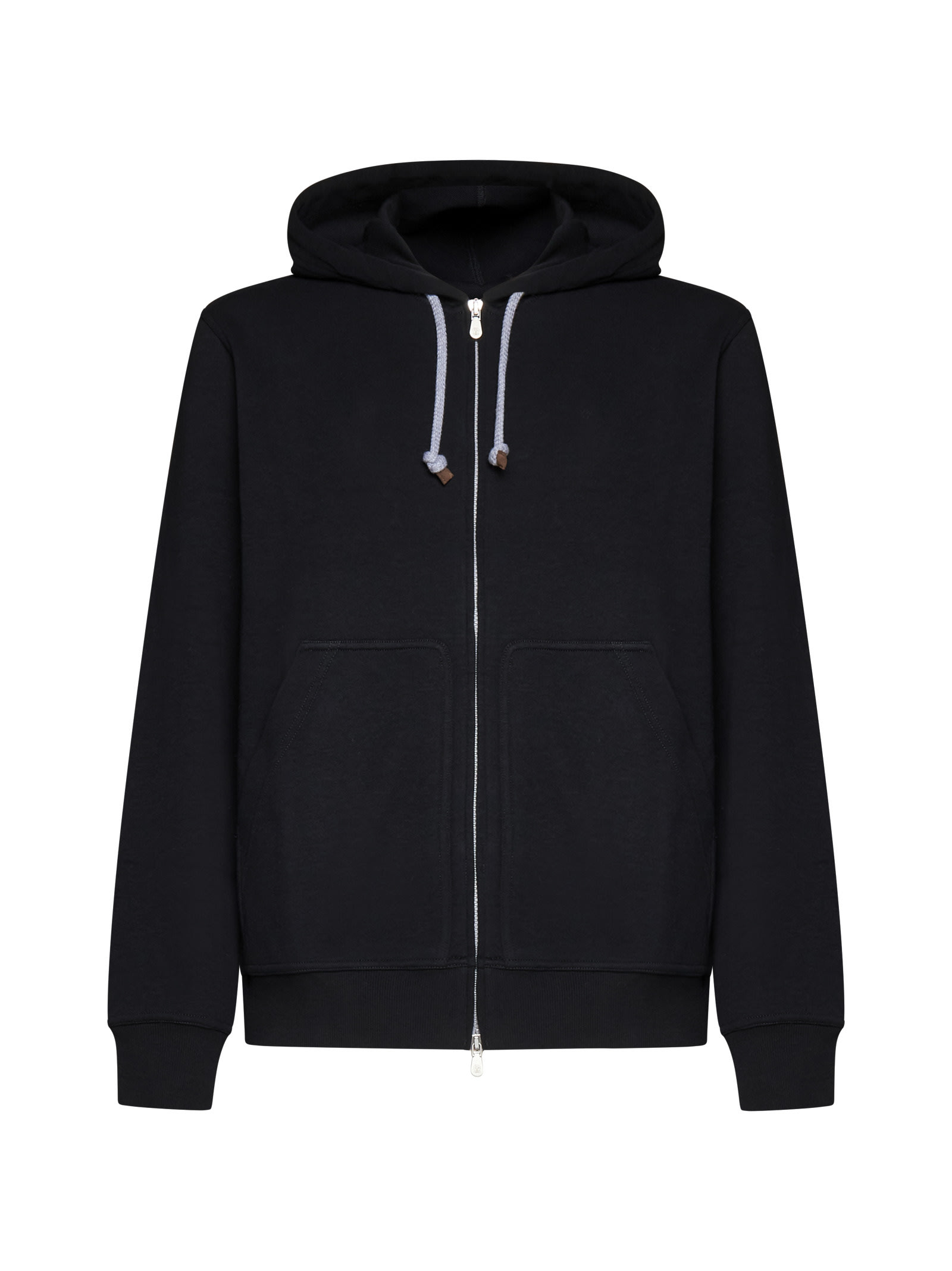 Techno Cotton Interlock Zip-front Hooded Sweatshirt