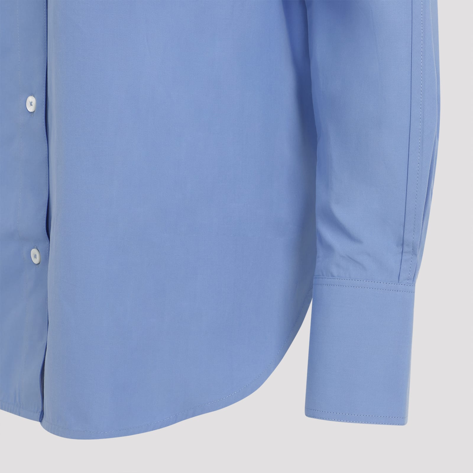 Shop Totême Kimono Sleeve Shirt In Cornflower