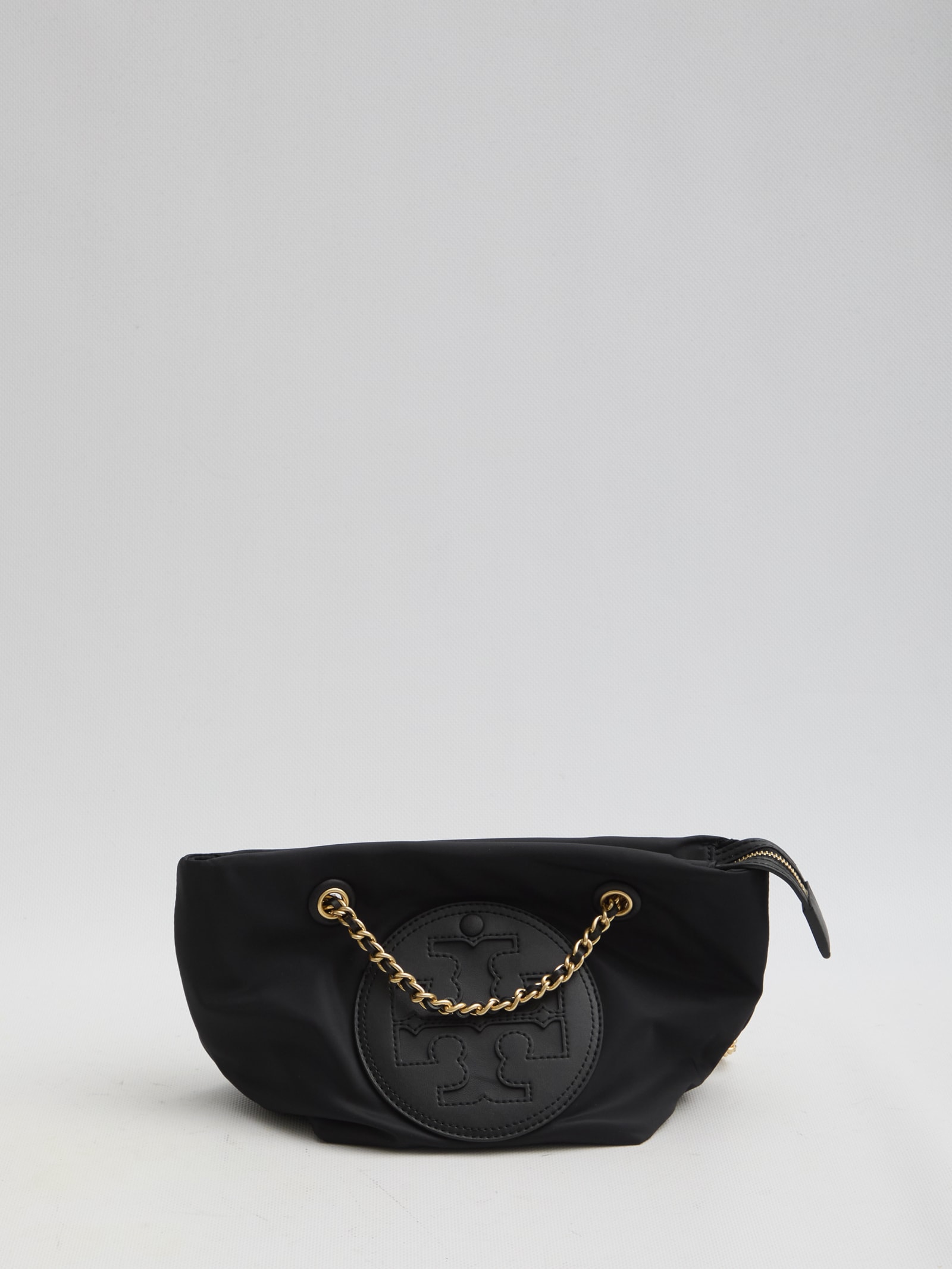 Shop Tory Burch Ella Small Chain Crossbody Bag In Black