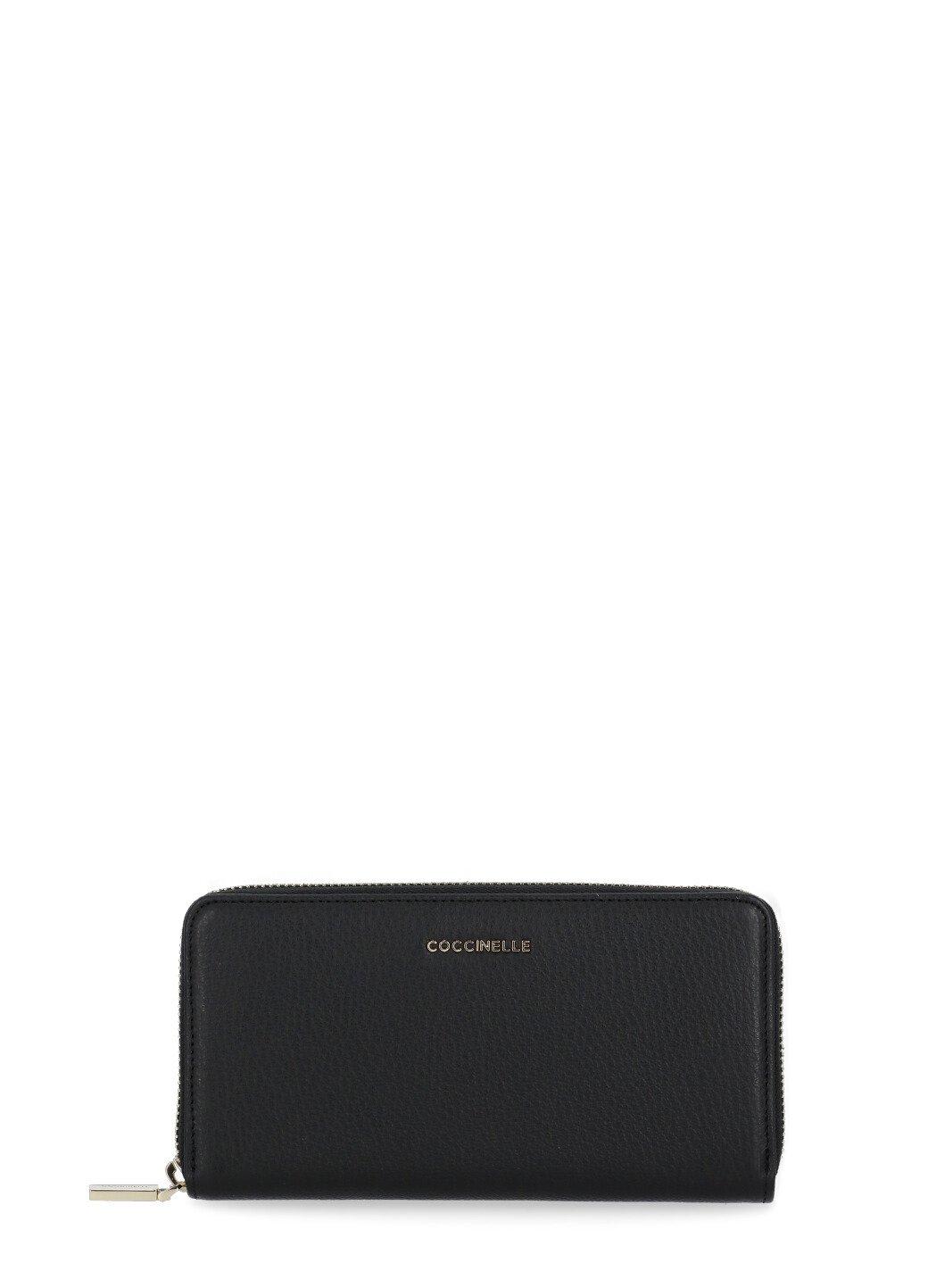 Logo Lettering Zipped Wallet