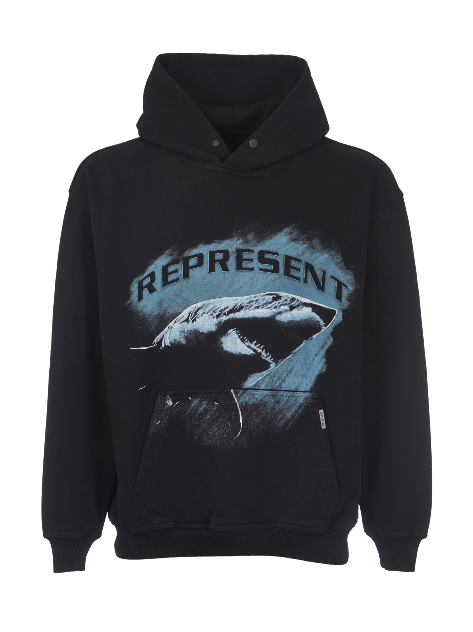 REPRESENT Shark Print Logo Hoodie