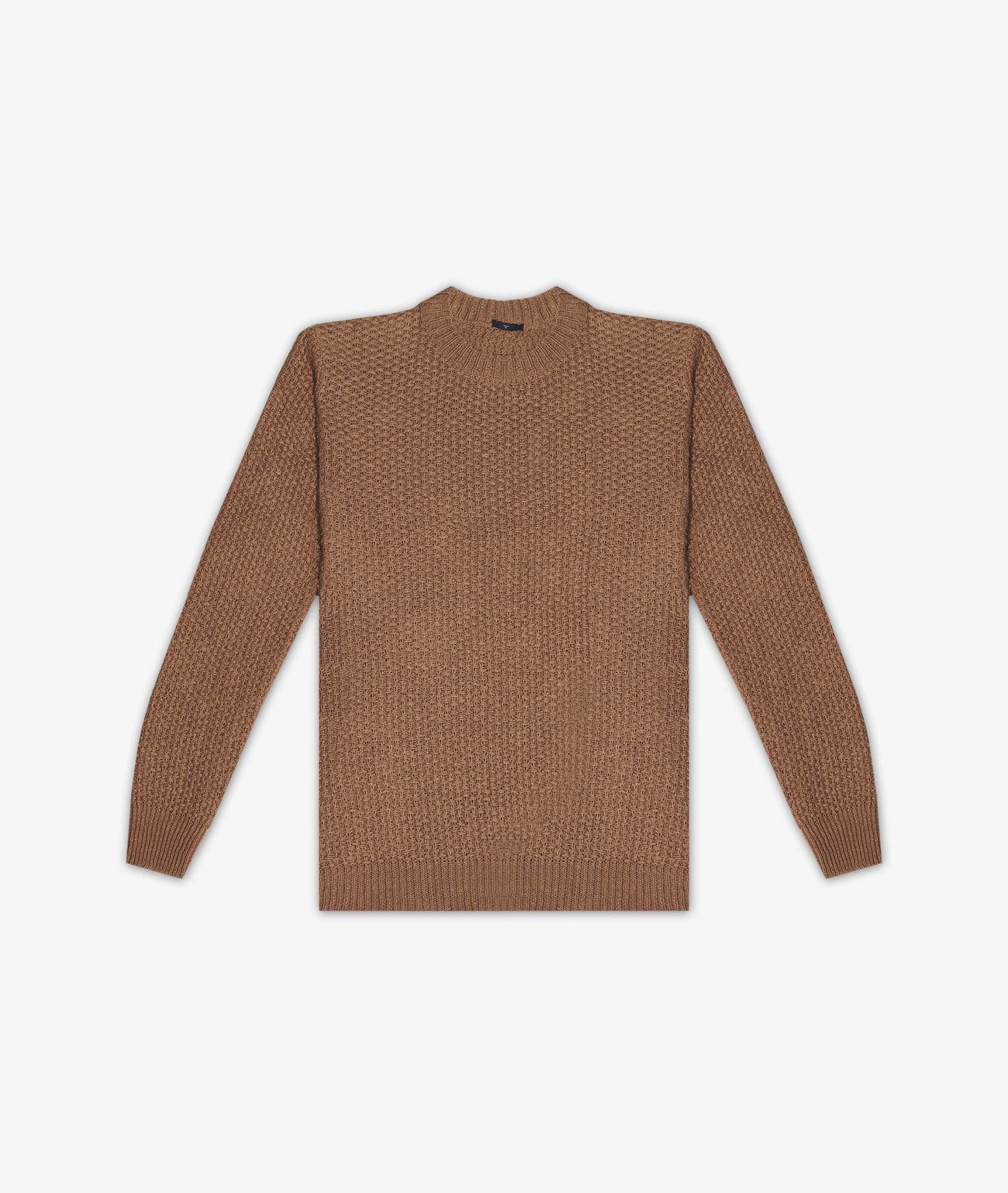 Larusmiani Cable Knit Sweater Col Du Pillon Sweater In Brown