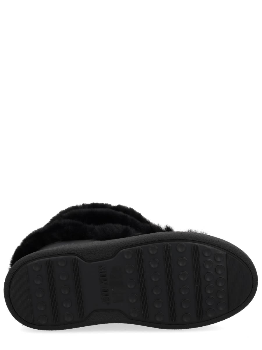 Moon Boot Boot "ltrack High Faux-fur" In Black