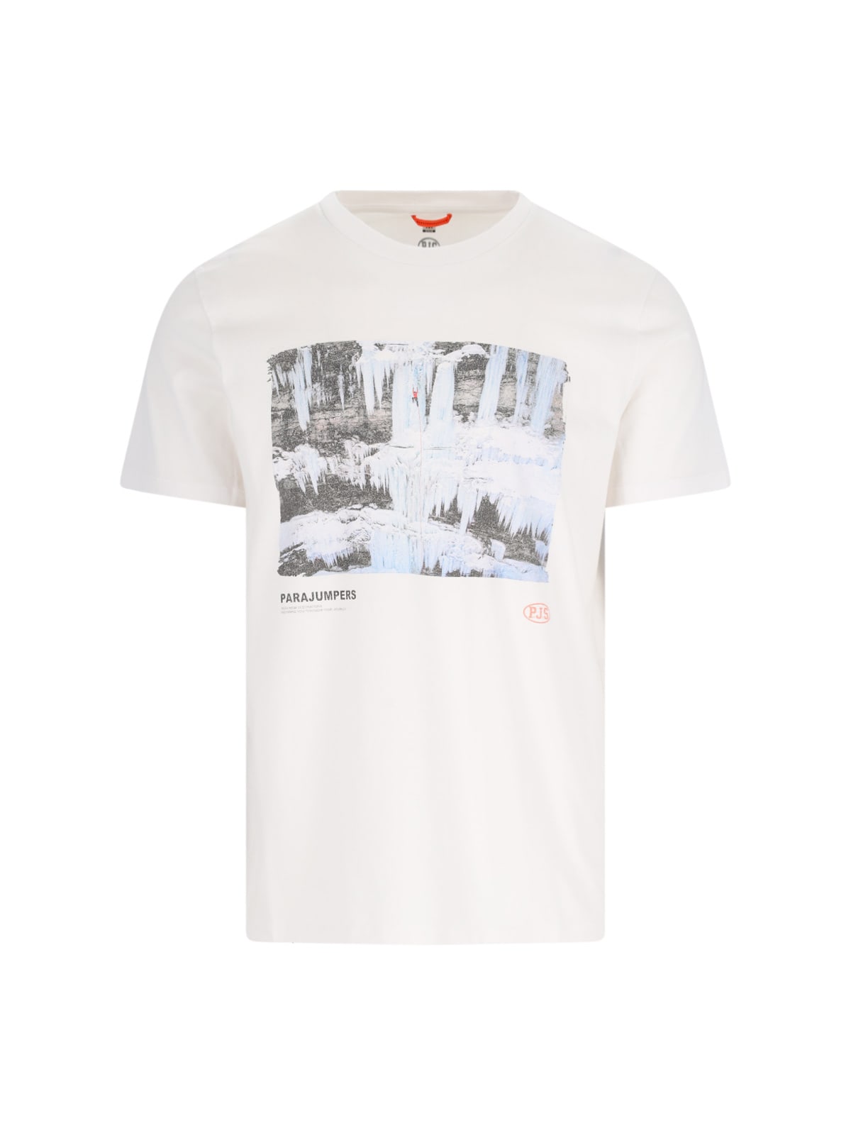 Shop Parajumpers Logo T-shirt In White