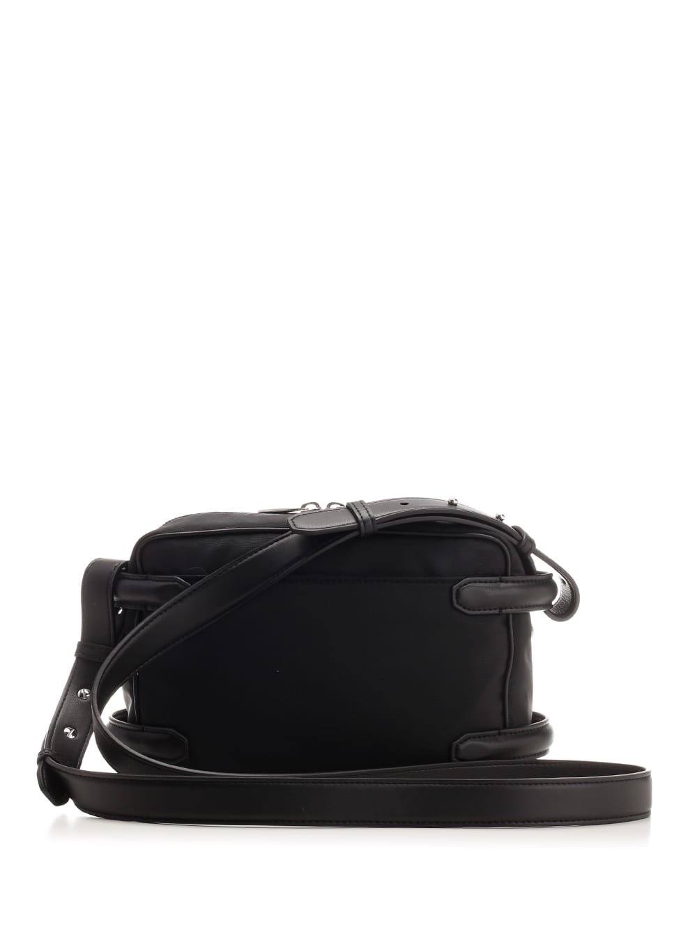 Shop Alexander Mcqueen Black Harness Camera Bag