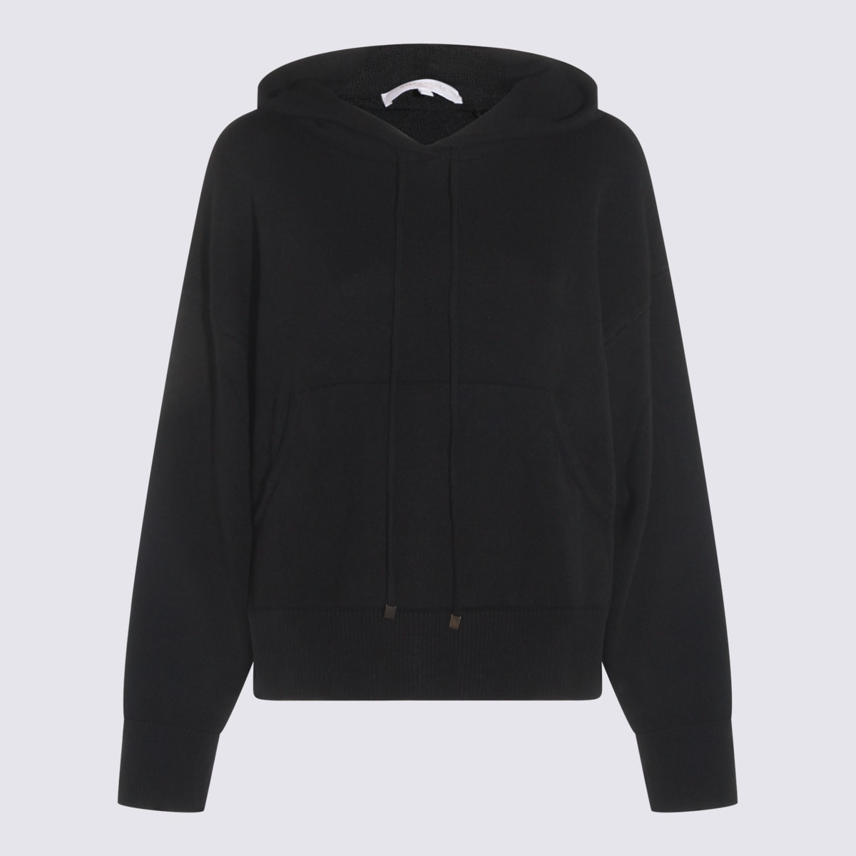 Antonelli Hooded Knitted Sweater In Black