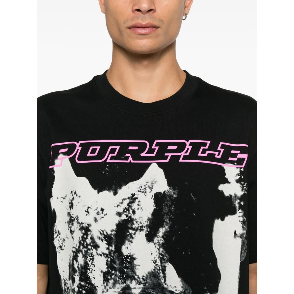 Purple Brand Jersey Short-sleeve T-shirt In Black