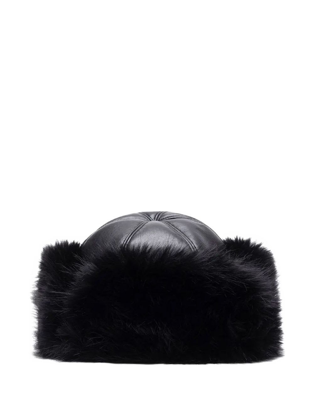 Stand Studio Sable Faux Fur Hat In Black