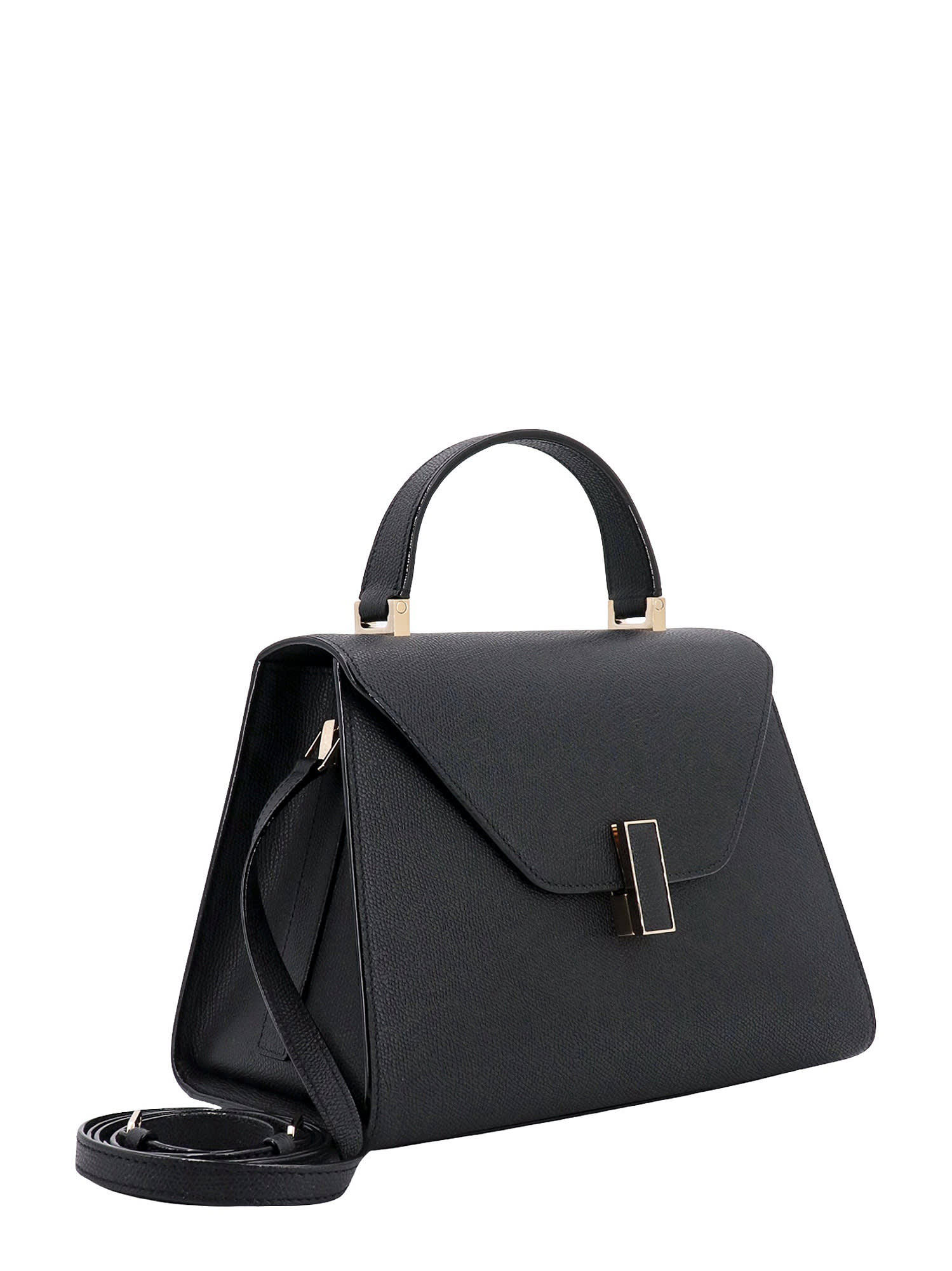 Shop Valextra Handbag In Black