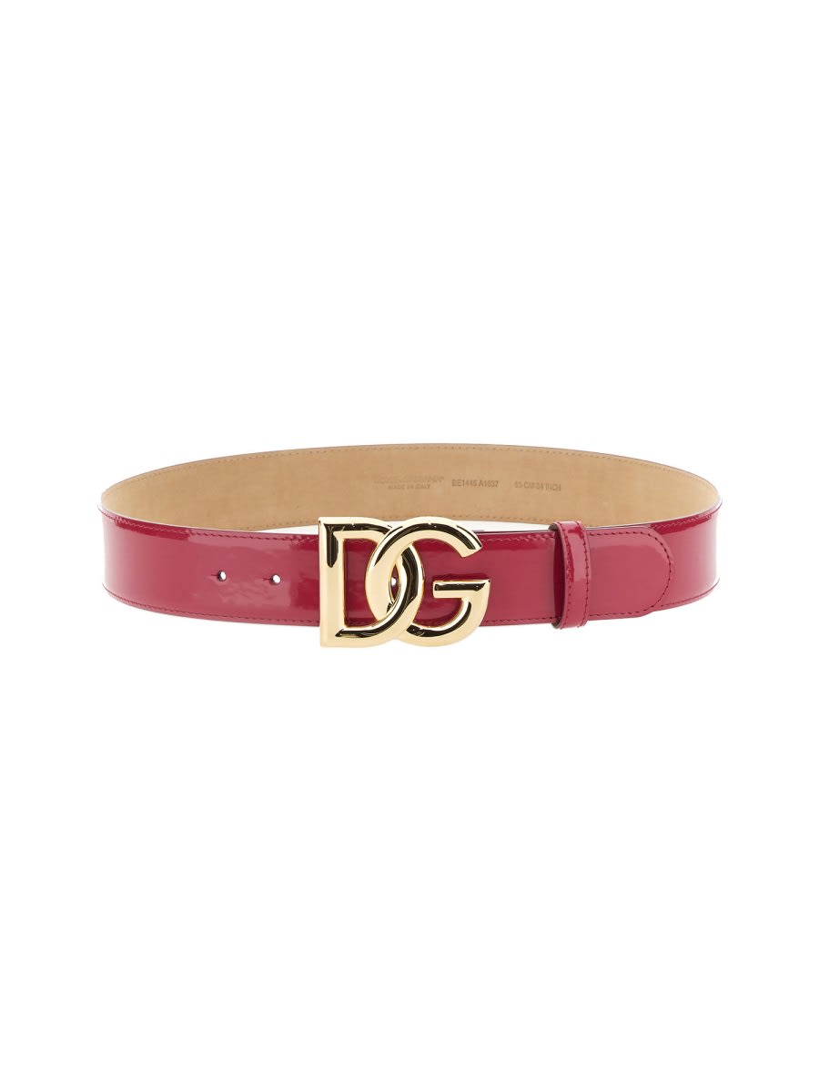 Shop Dolce & Gabbana Zadd Belt In Pink