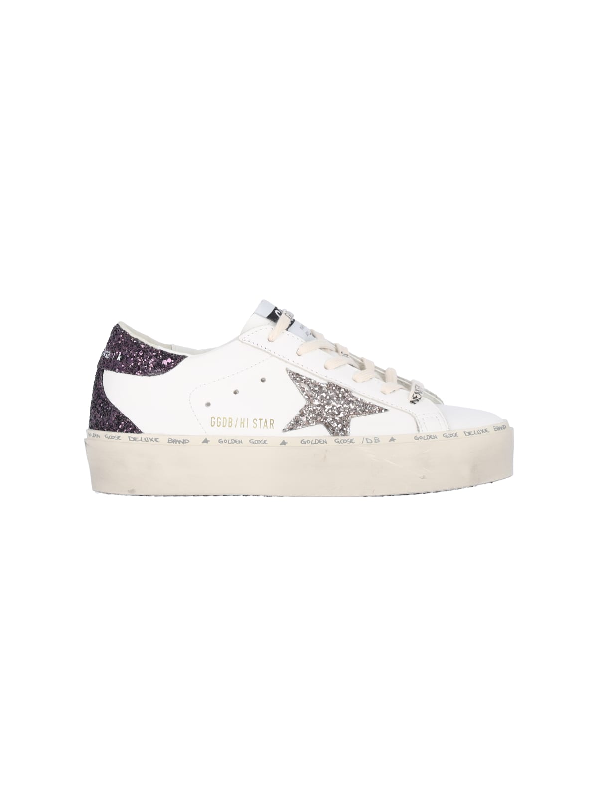 Shop Golden Goose Hi Star Sneakers In Brown