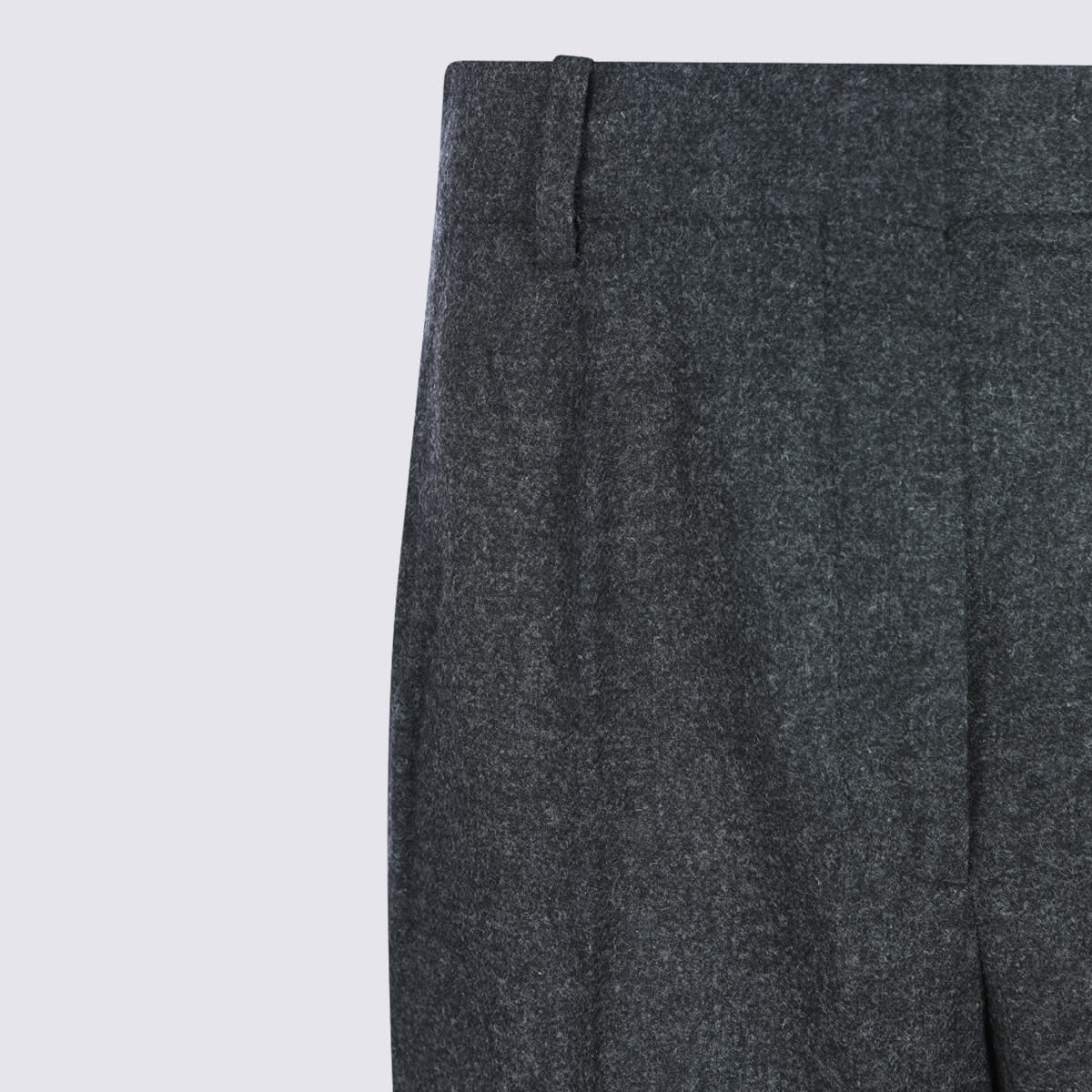 Totême Grey Viscose Pants In Blue