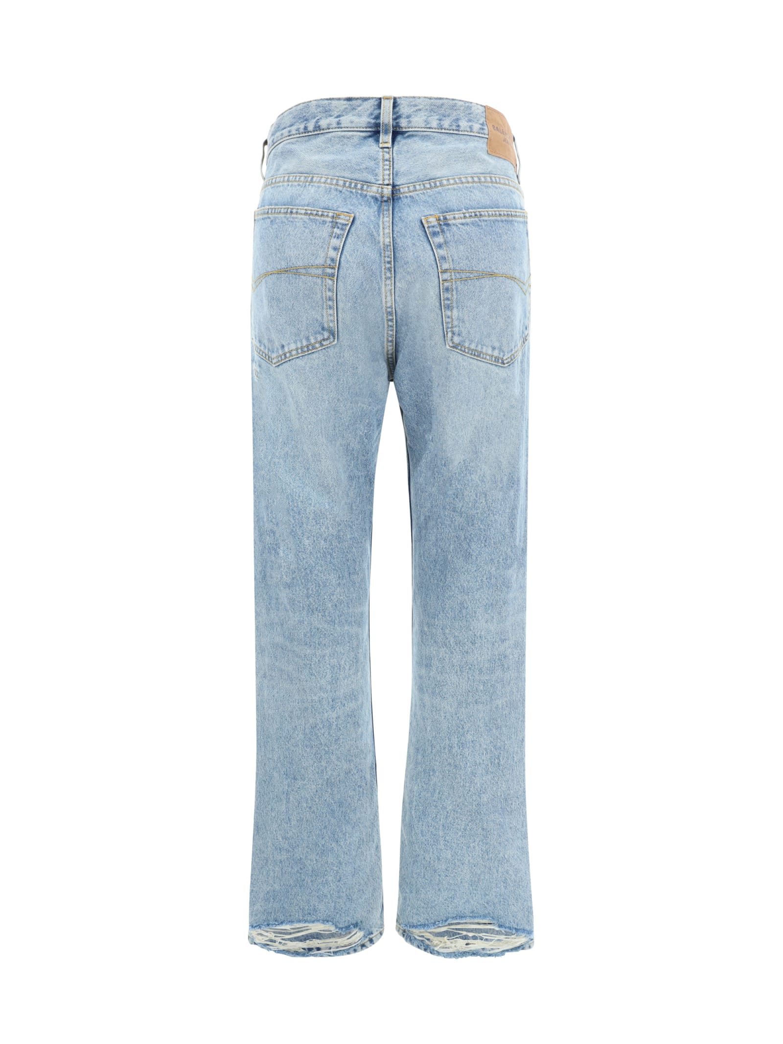 Shop Balenciaga Jeans In Iced Blue