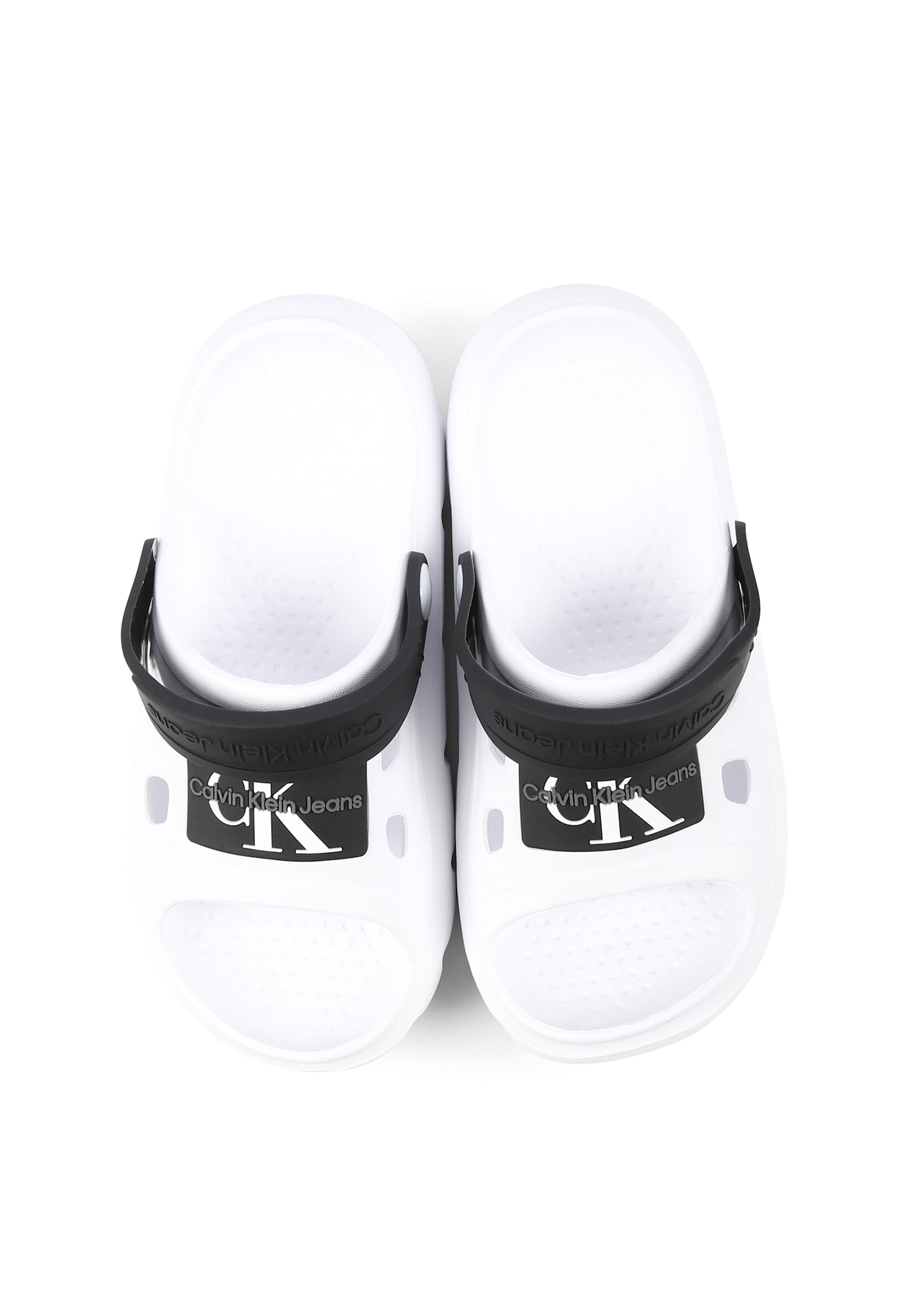 Calvin Klein White Sandals For Kids