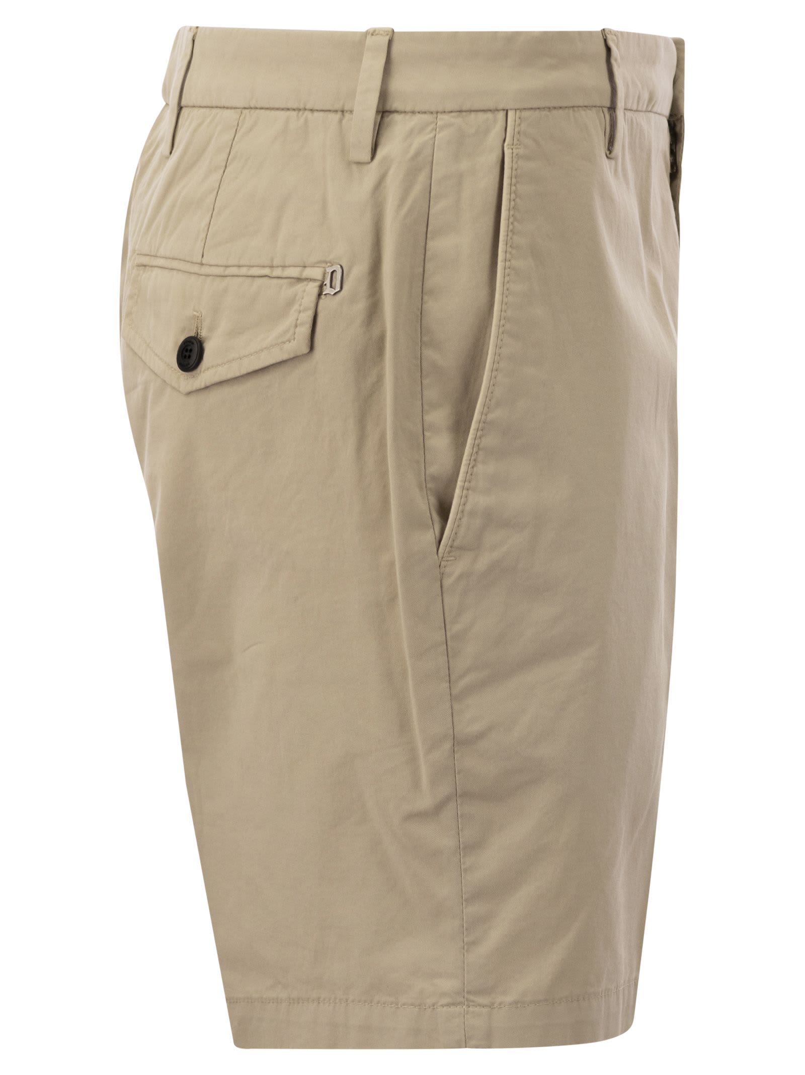 Shop Dondup Manheim - Cotton Shorts In Grey