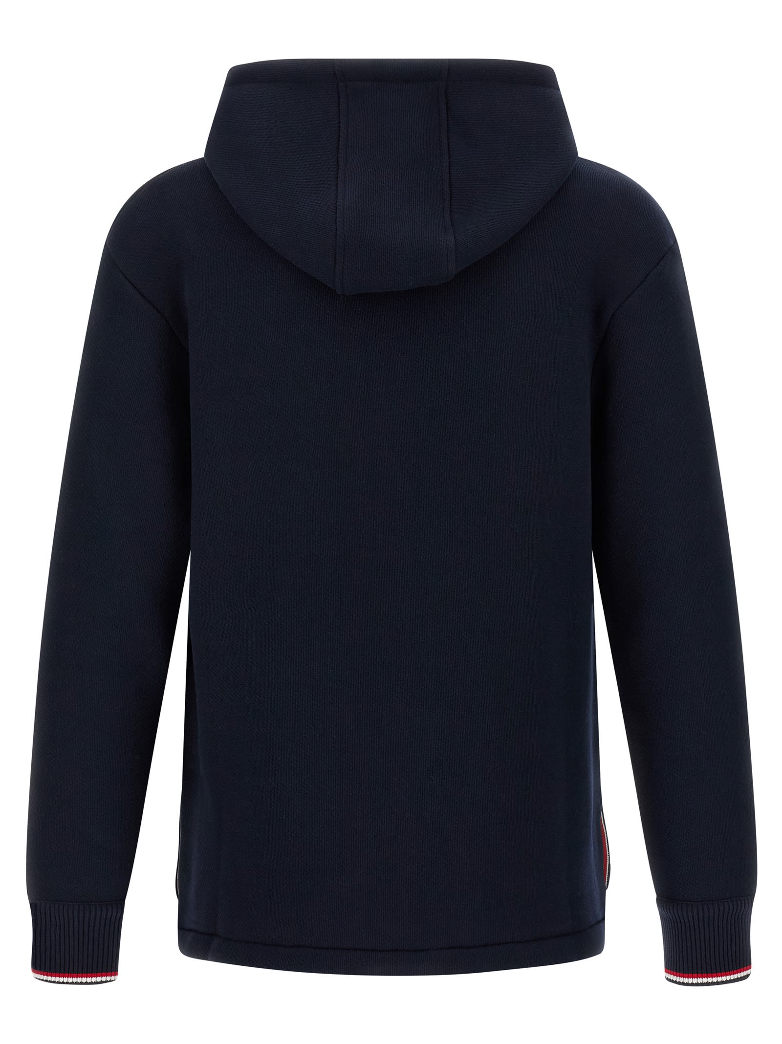 Thom Browne Rwb Tape Hoodie Sweatshirt Blue In Blue