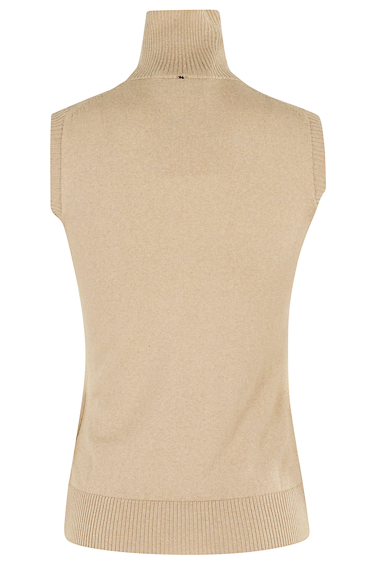 Shop Sportmax Ardenza Top With Turtelneck In Cammello