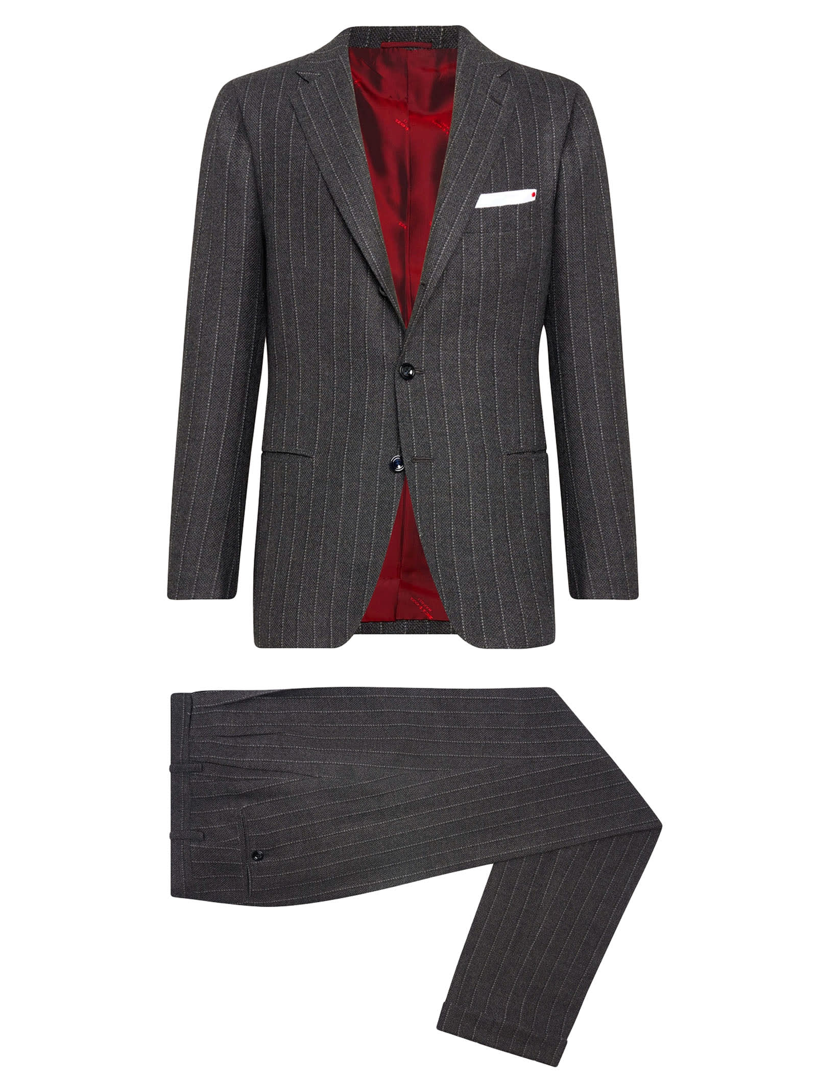 Kiton Men's Pinstripe Wool Suit | Smart Closet