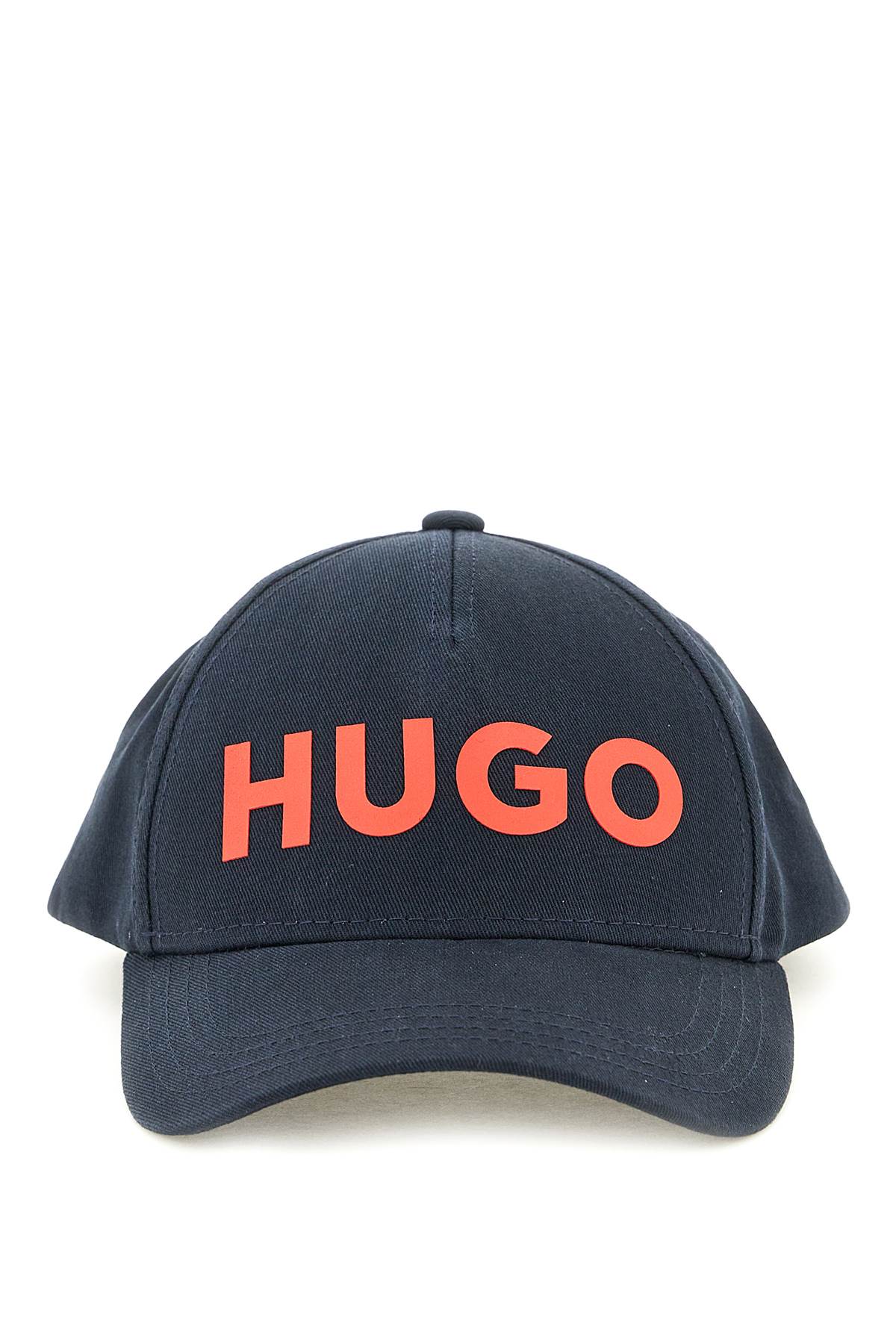 Hugo Boss Baseball Cap With Logo Print In Dark Blue (blue)