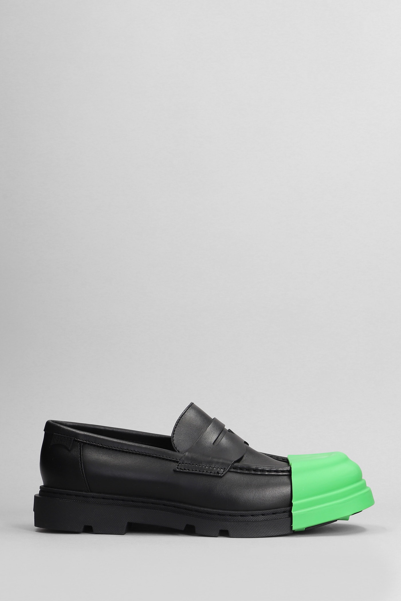 Shop Camper Junction Loafers In Black Leather