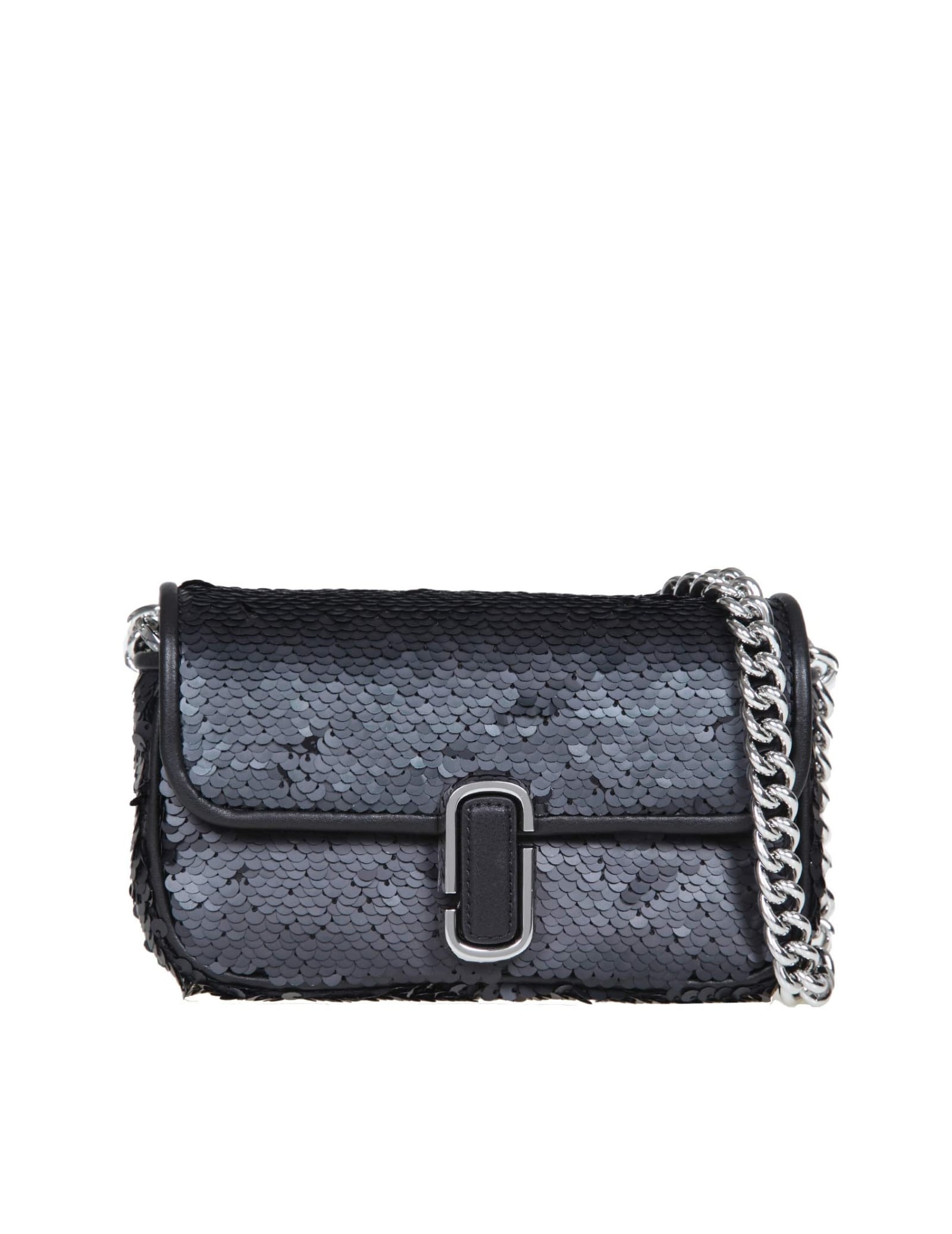 Marc Jacobs Mini Soft Clutch In Fabric With Sequins