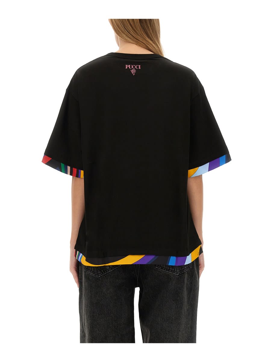 Shop Pucci T-shirt With Logo In Black