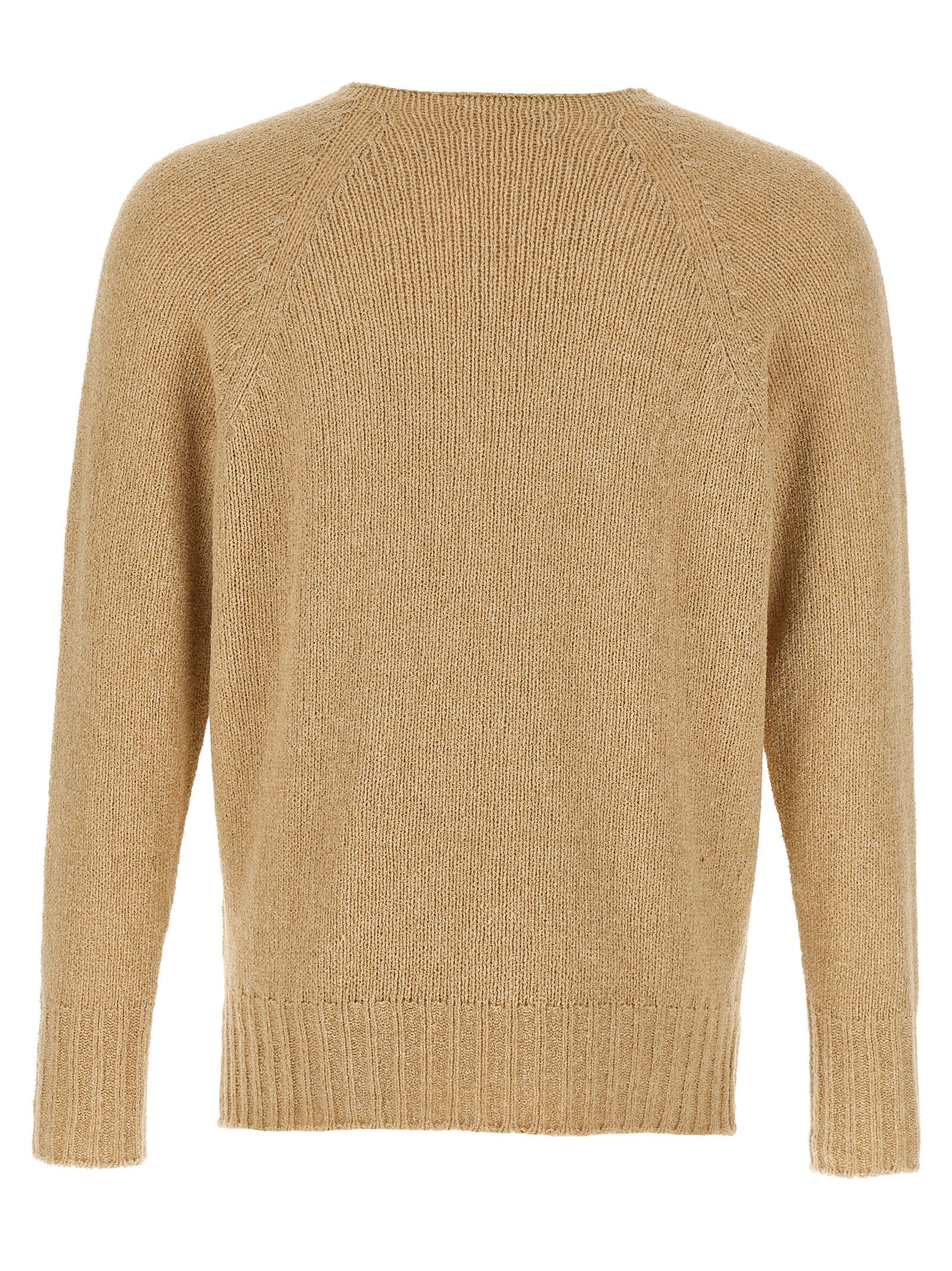 Ma'ry'ya Bouclé Sweater In Beige